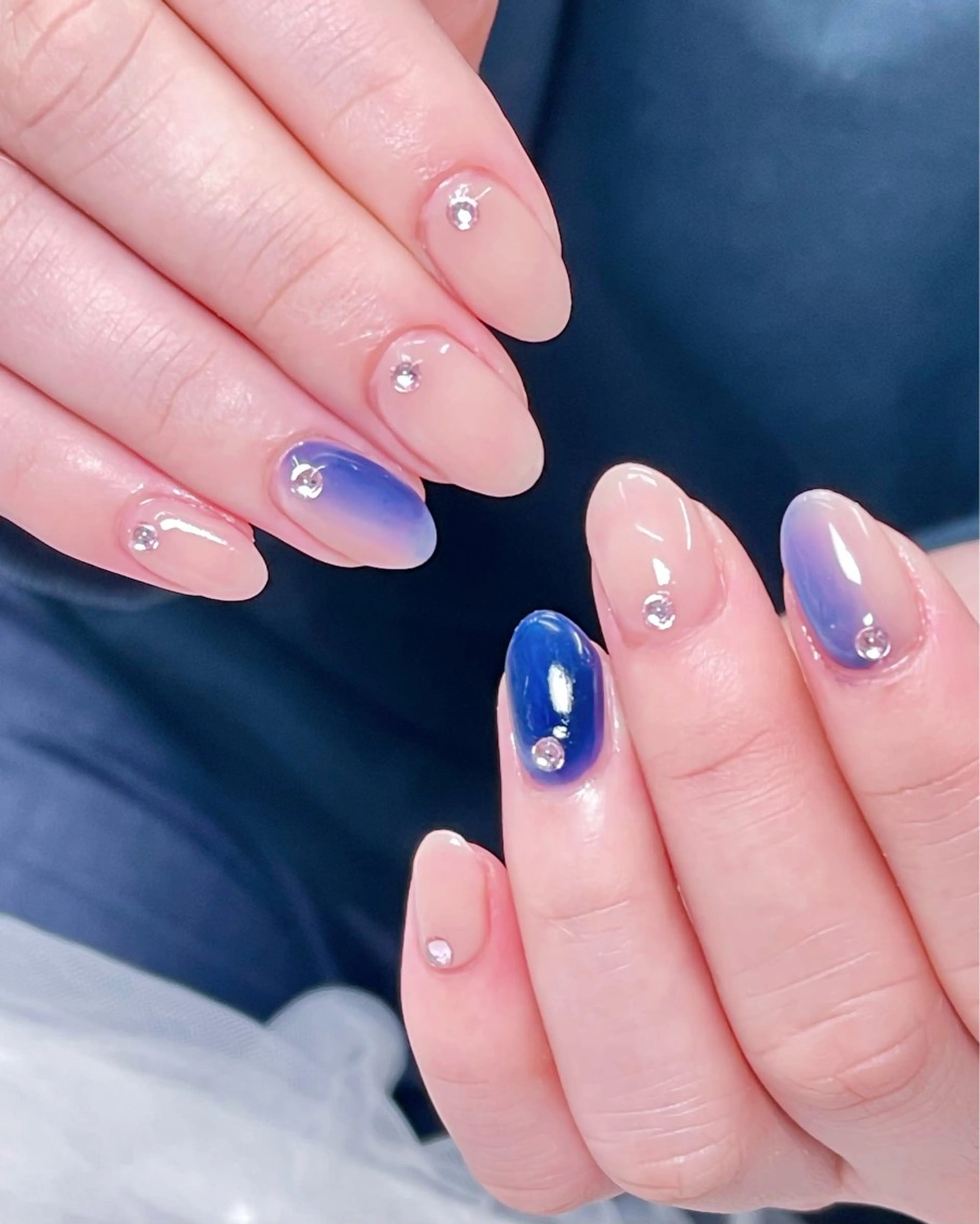 メンズ ネイル アートネイル フレンチネイル ジェルネイル キラキラネイル パラジェル ハンドネイル Bloom スカルプ専門店のネイルデザイン