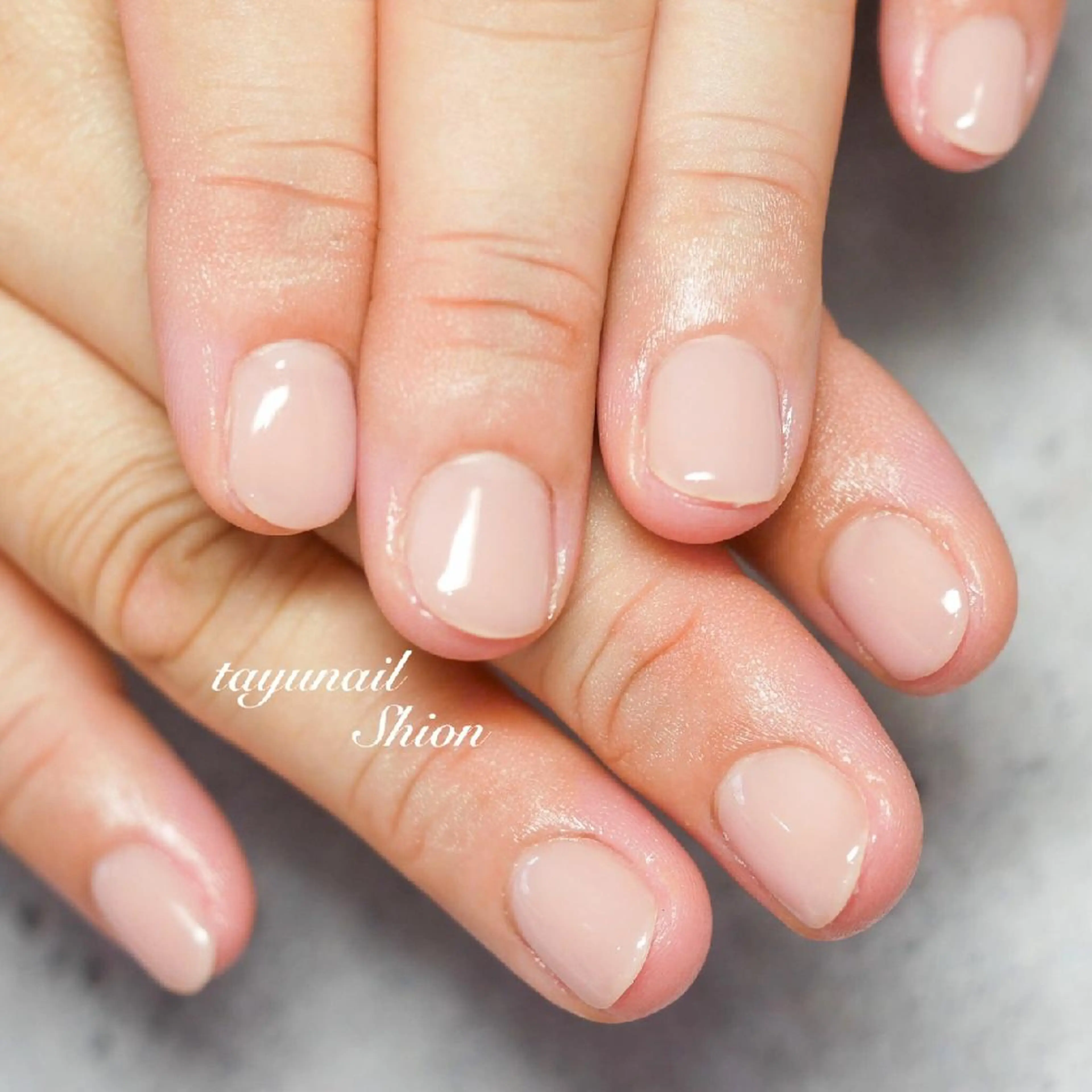 ネイル ブルー ジェルネイル ワンカラーネイル パラジェル 春ネイル ネイルサロン 【たゆnail】のネイルデザイン