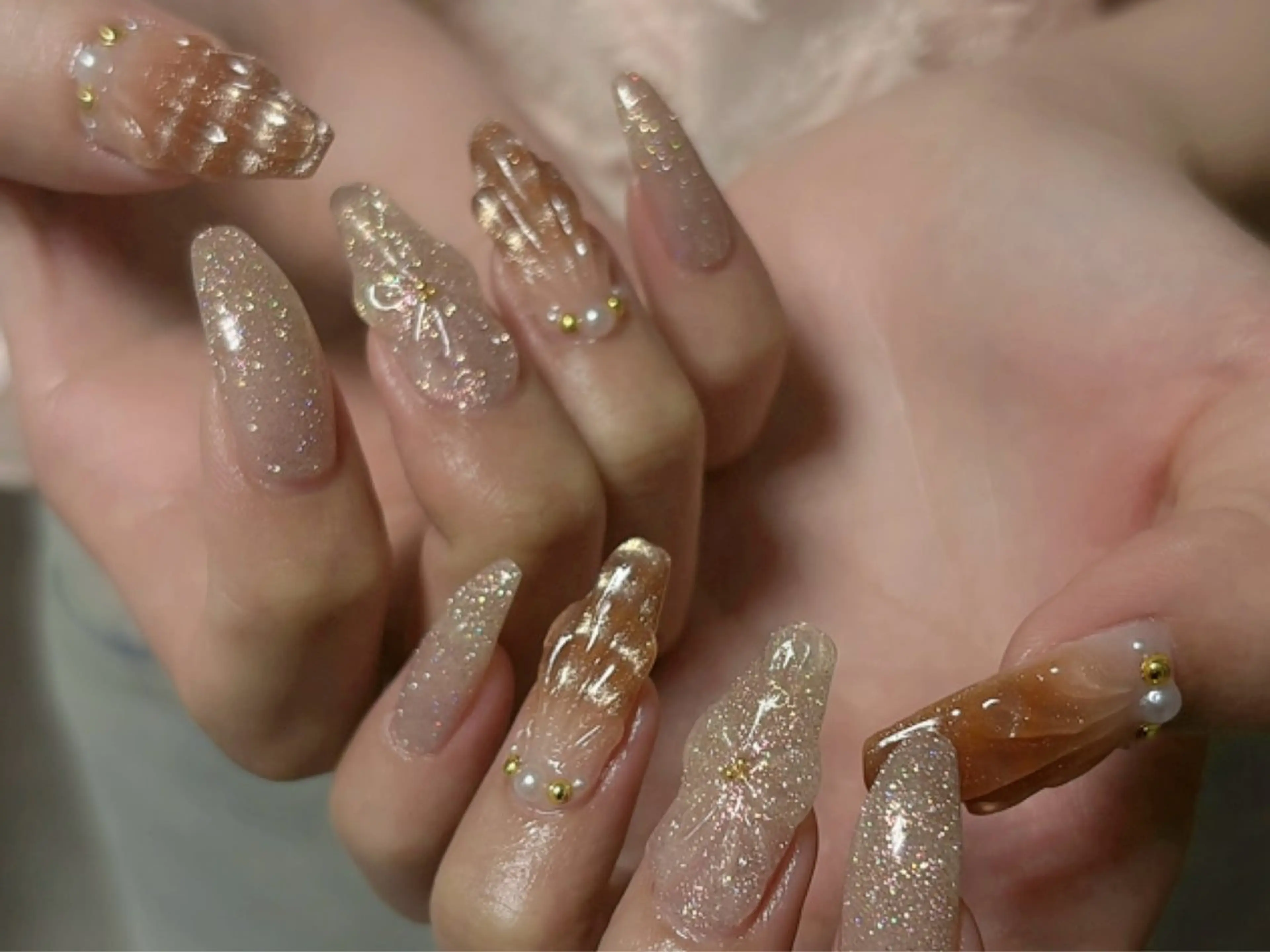 ネイル ハンドネイル 【Zina京都駅前】 きぬがわ らむのネイルデザイン