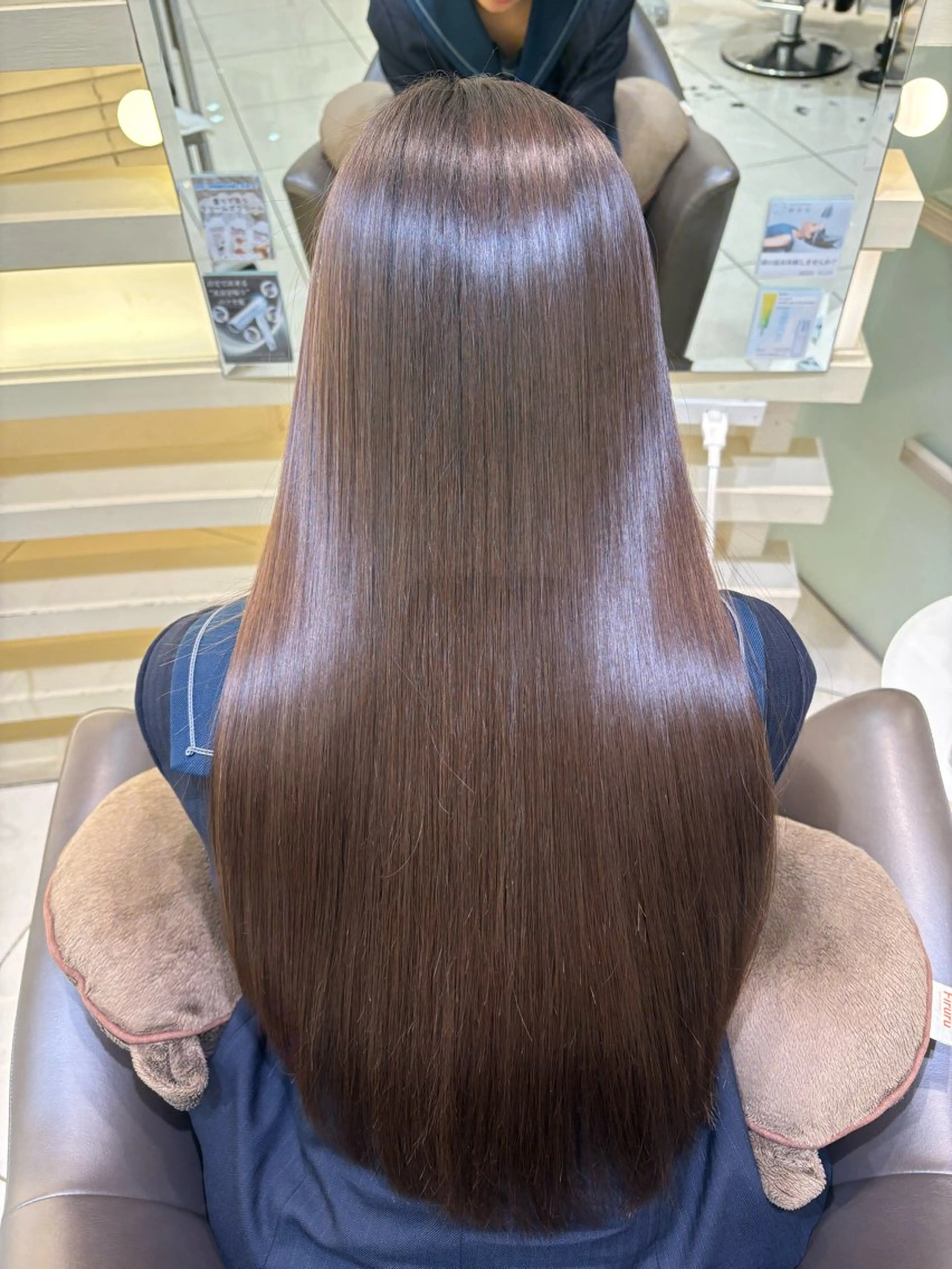 ロング カット 縮毛矯正 縮毛矯正/艶髪/ チホリのヘアスタイル