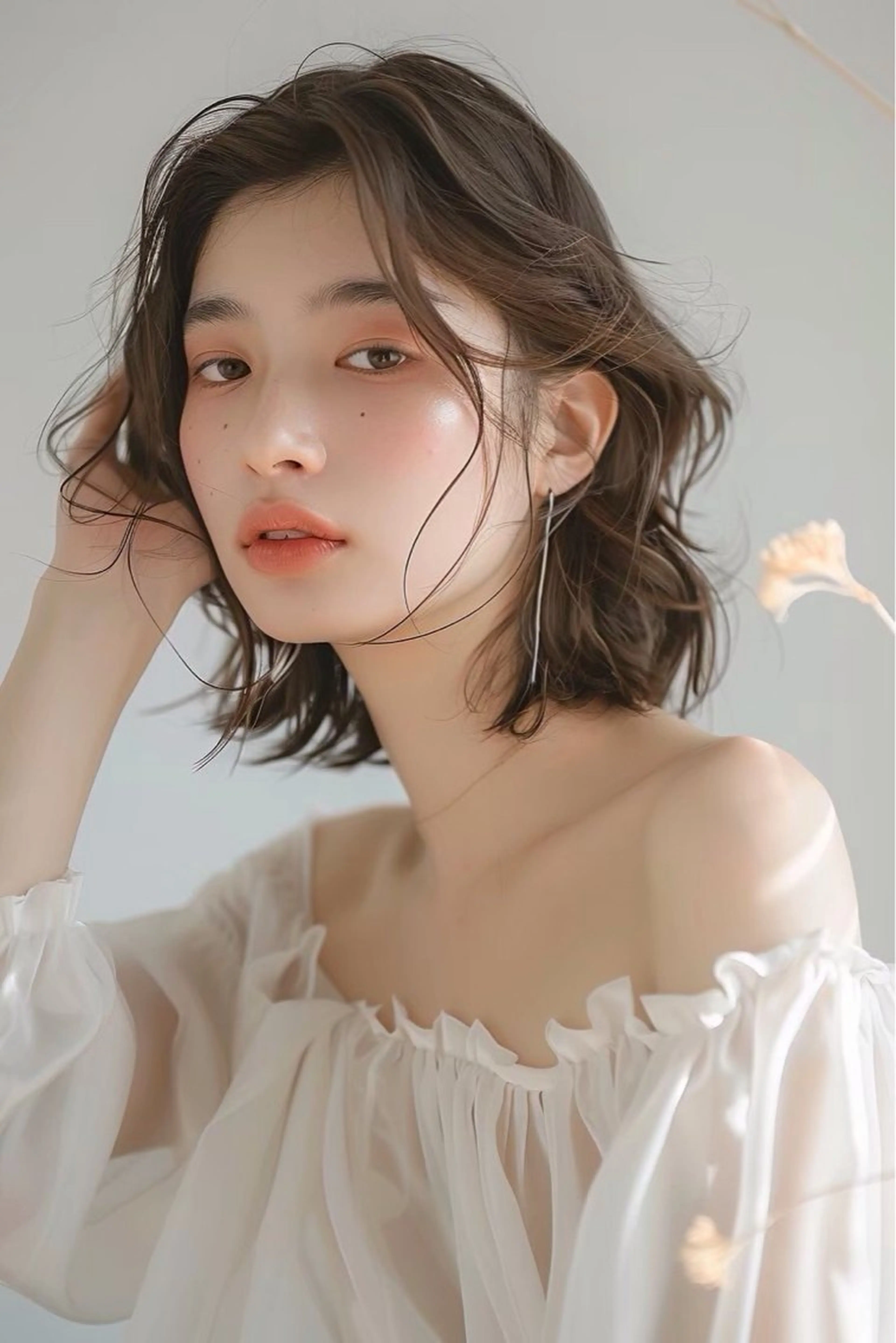 ミディアム カラー パーマ カット ヘアカラー トリートメント ☀️Luana☀️ 公式/大通のヘアスタイル