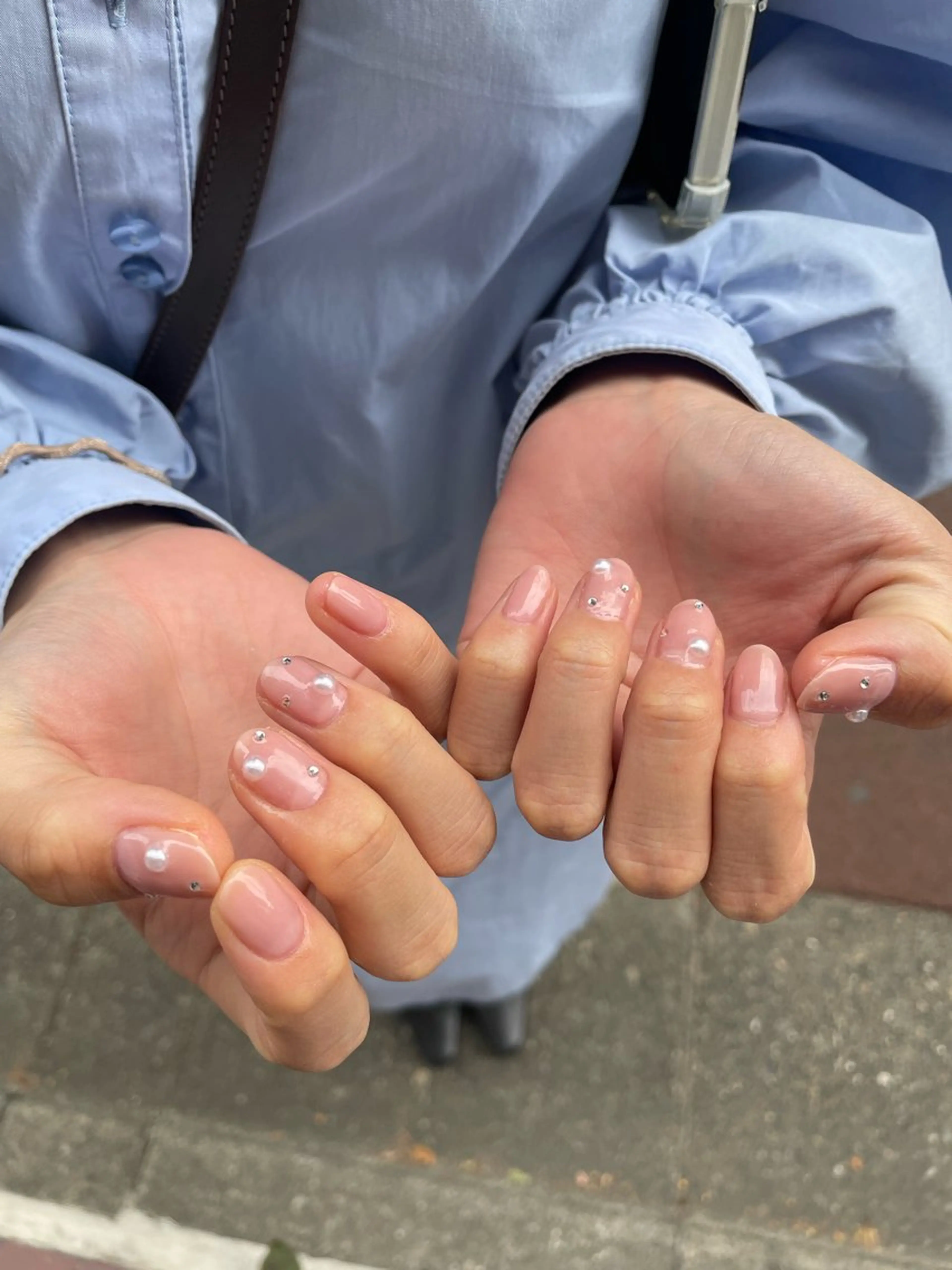 ネイル ハンドネイル ハンドケア R'well所属・はばすみれ🎀ﾈｲﾙ 光ﾌｪｲｼｬﾙ ﾍｱのネイルデザイン