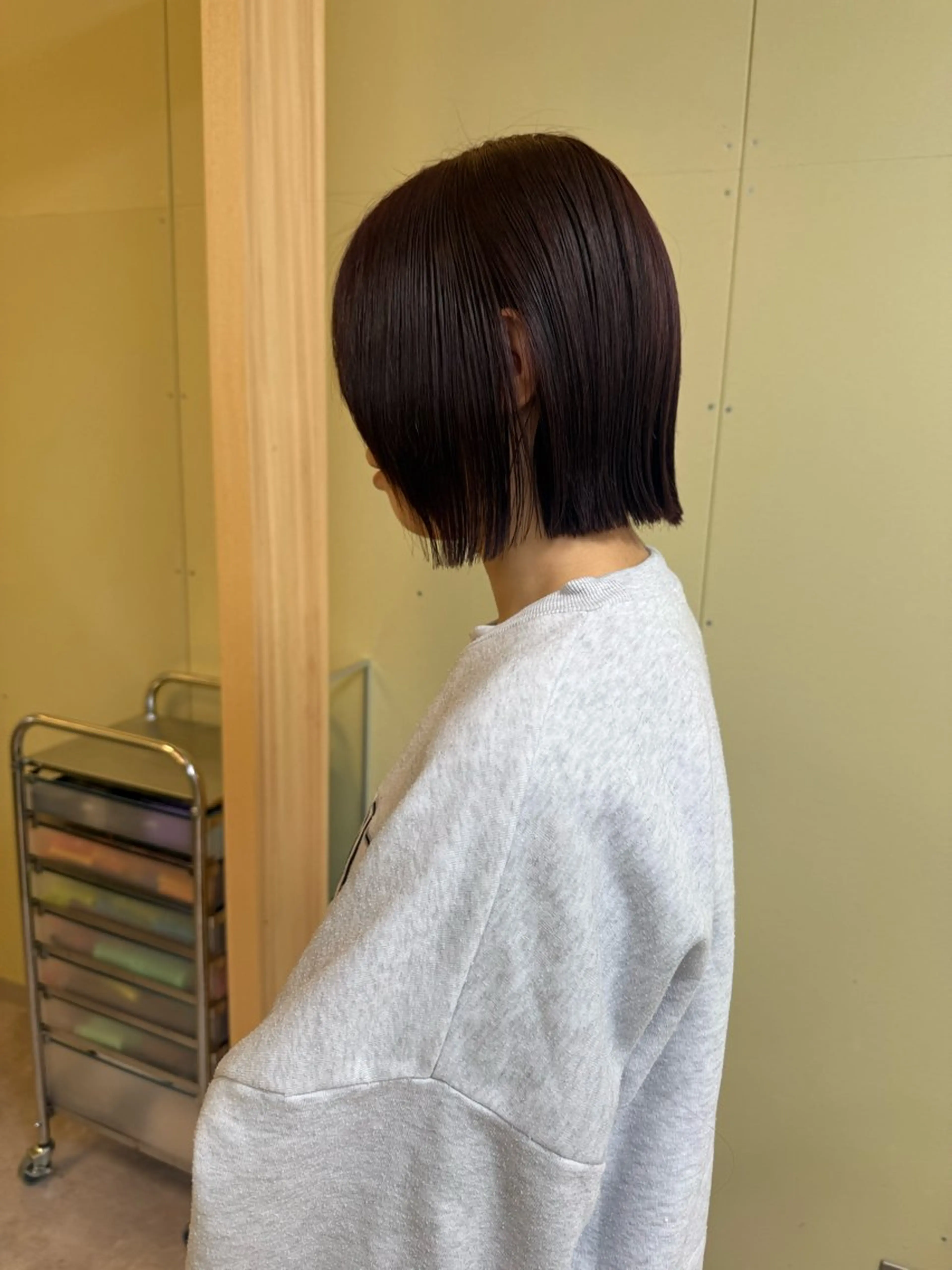 ショート カラー カット ヘアカラー トリートメント 伶風/ボブ/ ハッシュカットのヘアスタイル