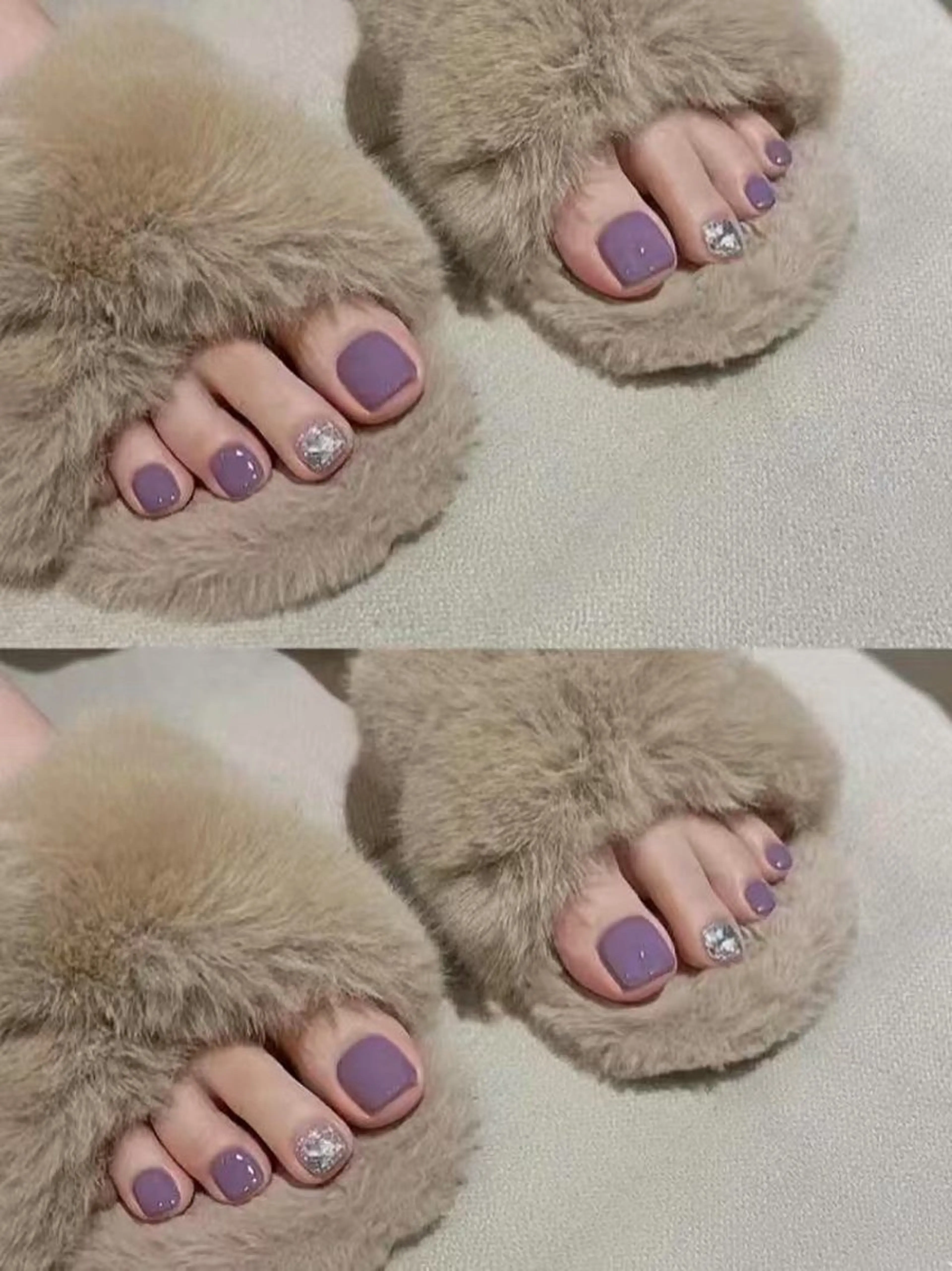 初夏☀️キラキラ🤩ワンカラー＋ストーン埋め尽くし2本(フットパス付き)の写真