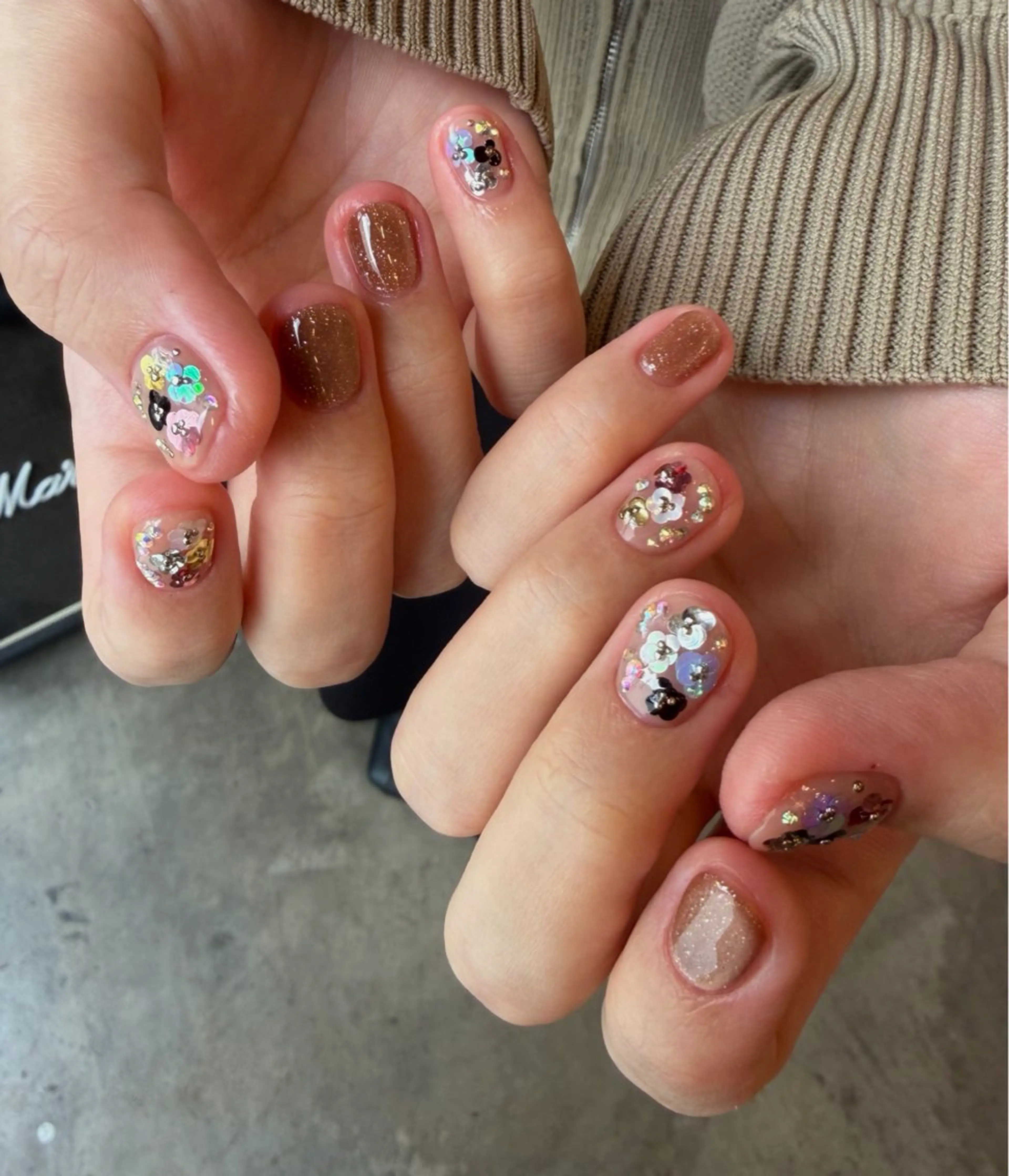 【hand nail】⭐️free design B⭐️沢山アートしたい方オフ代1本220円の写真