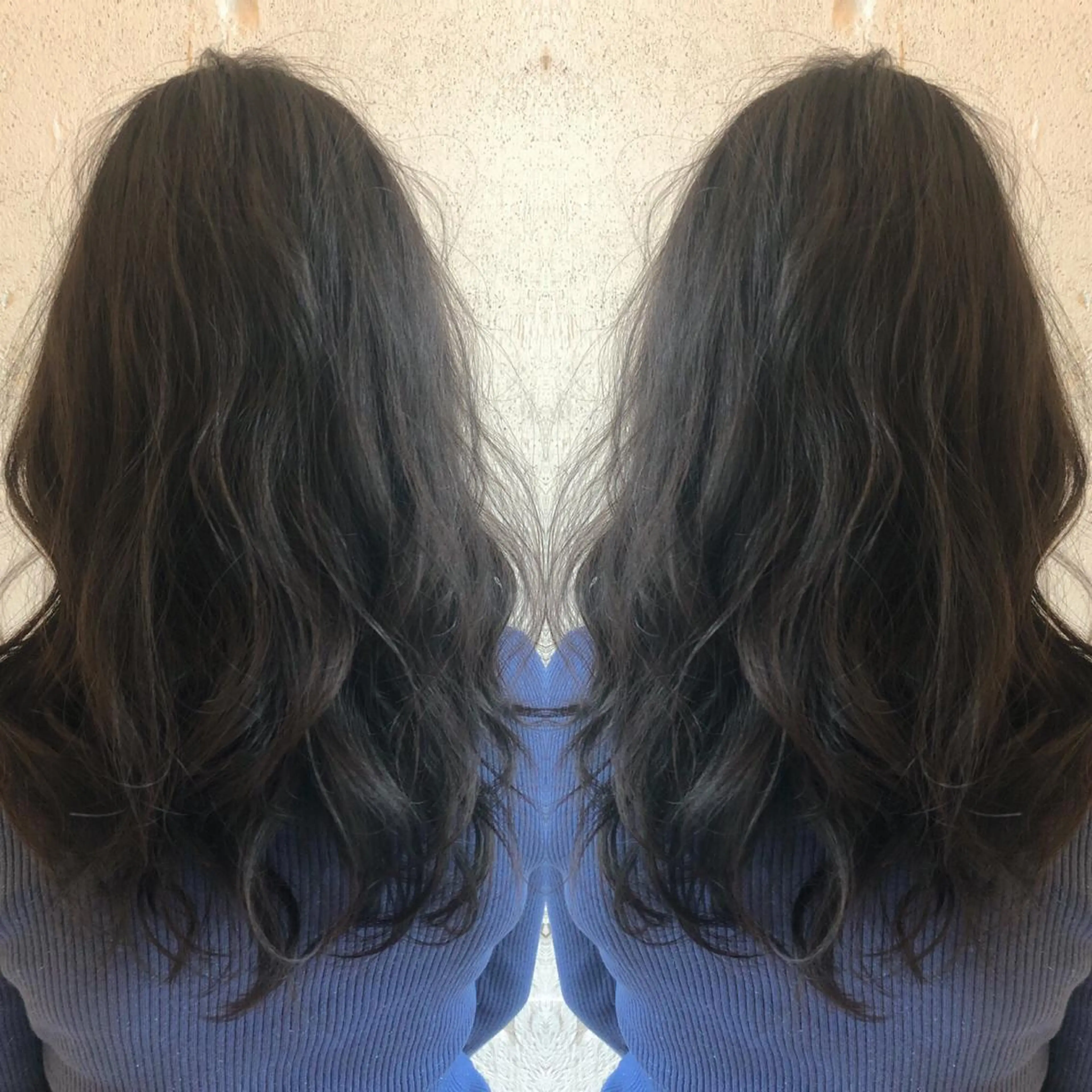 ロング カット ヘアカラー トリートメント あらき ちさとのヘアスタイル