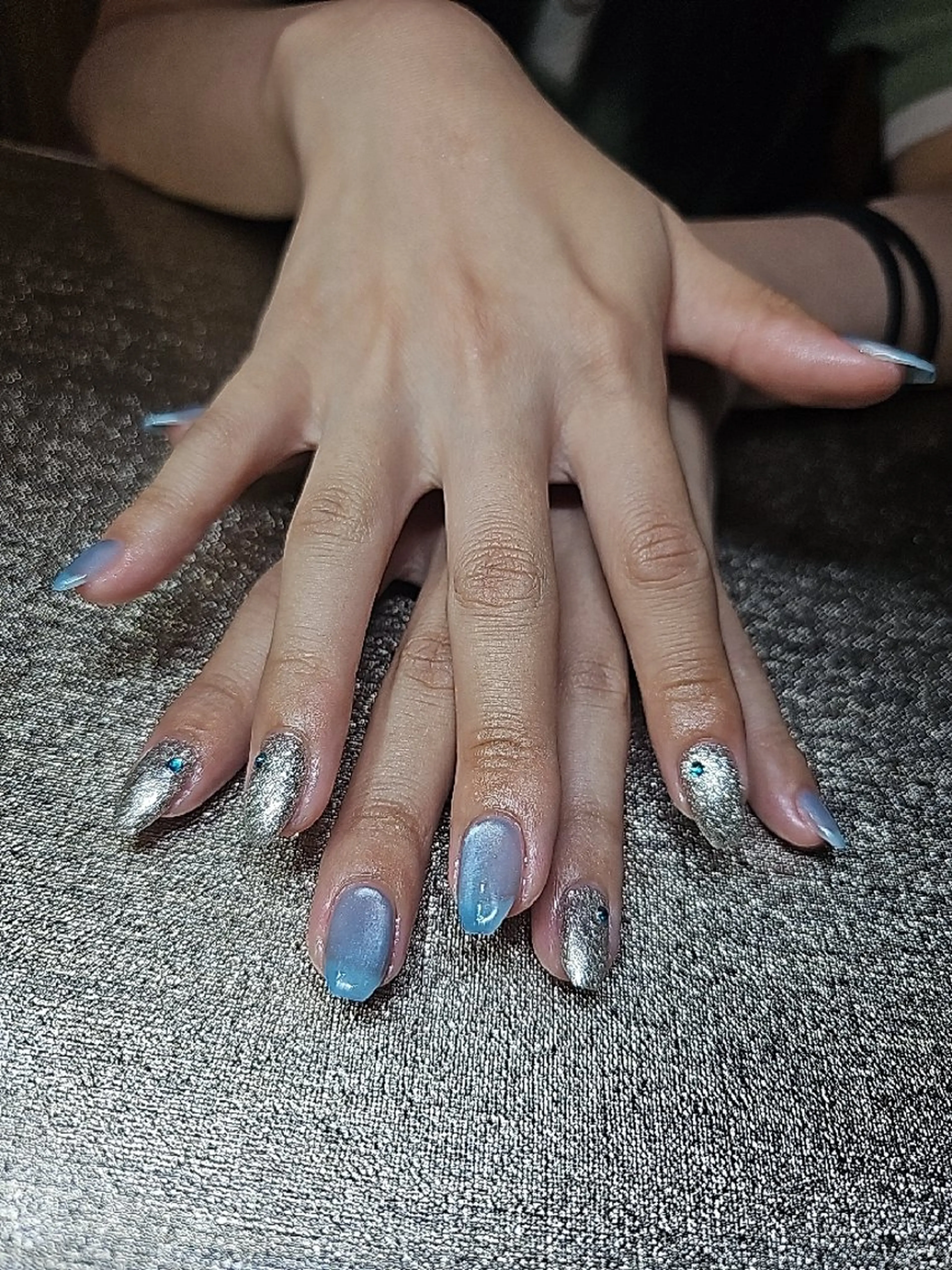 ネイル キラキラネイル ラメ(グリッター) マグネットネイル salon de  Princessのネイルデザイン