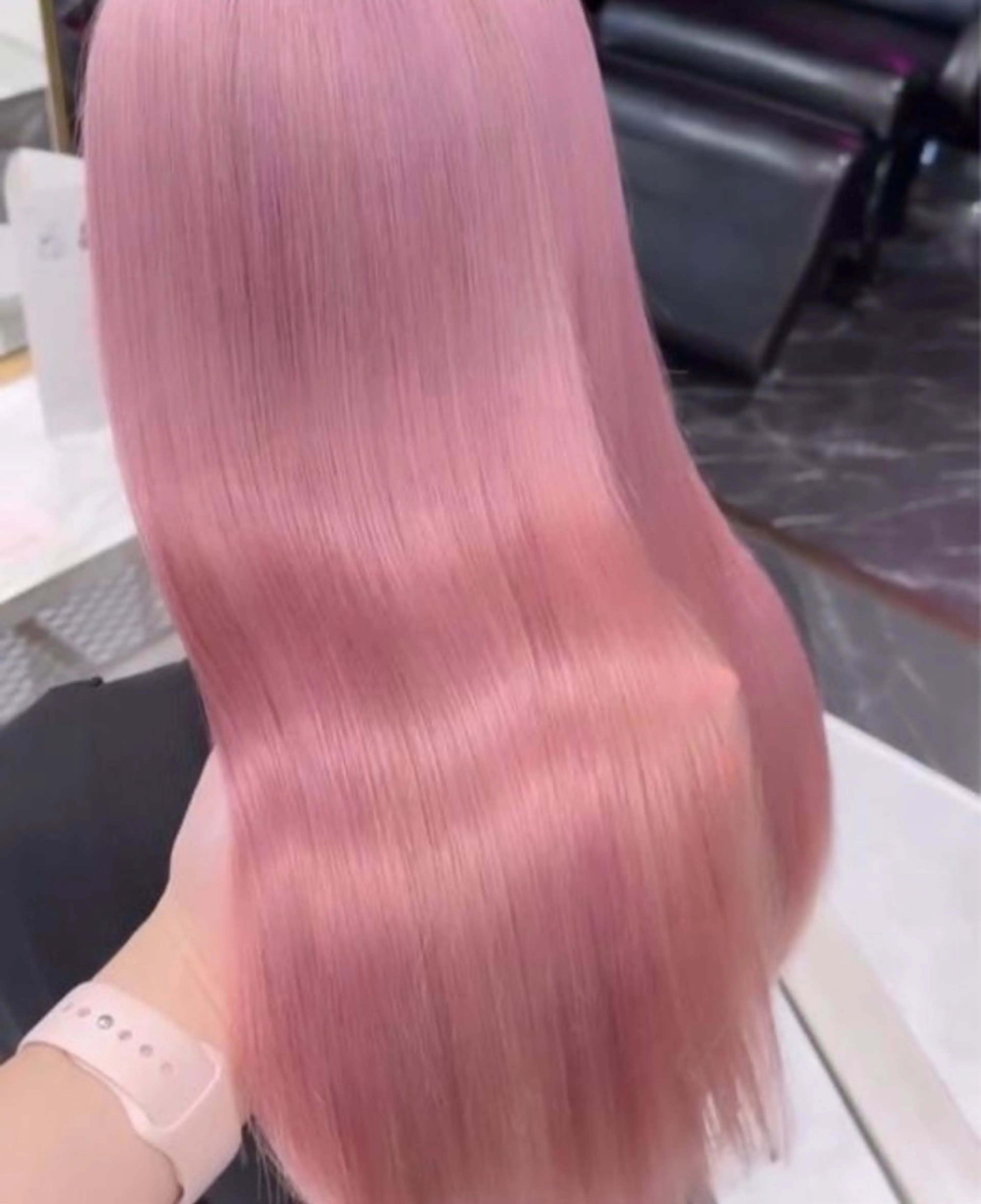 ミディアム カラー ヘアアレンジ ケアカラー ダブルカラー ピンクカラー ヘアカラー トリートメント ヘアセット メンズ特化モテヘア 🌙Nanakaのヘアスタイル