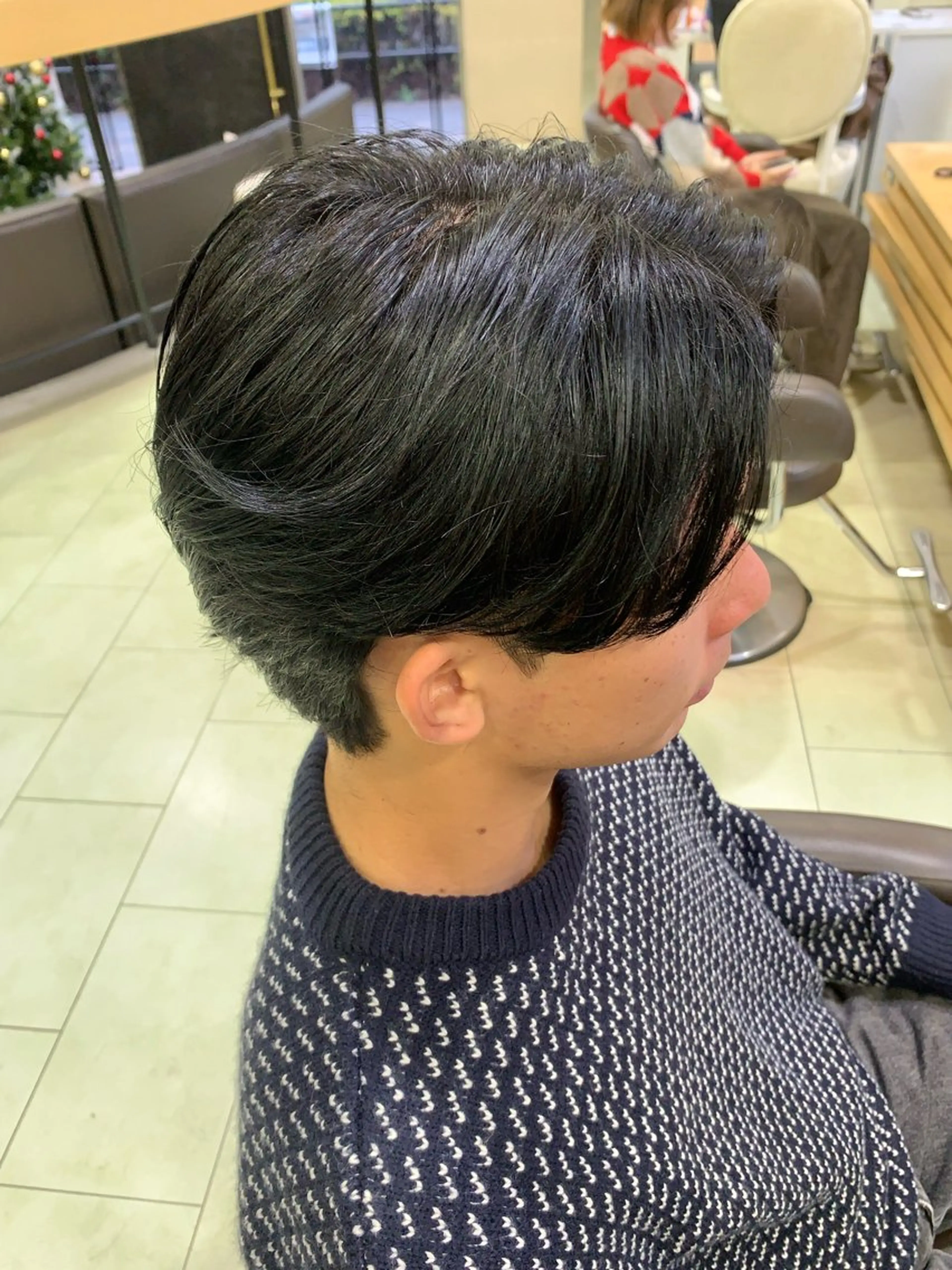 メンズ レイヤー/センター パート/坂本翔のヘアスタイル