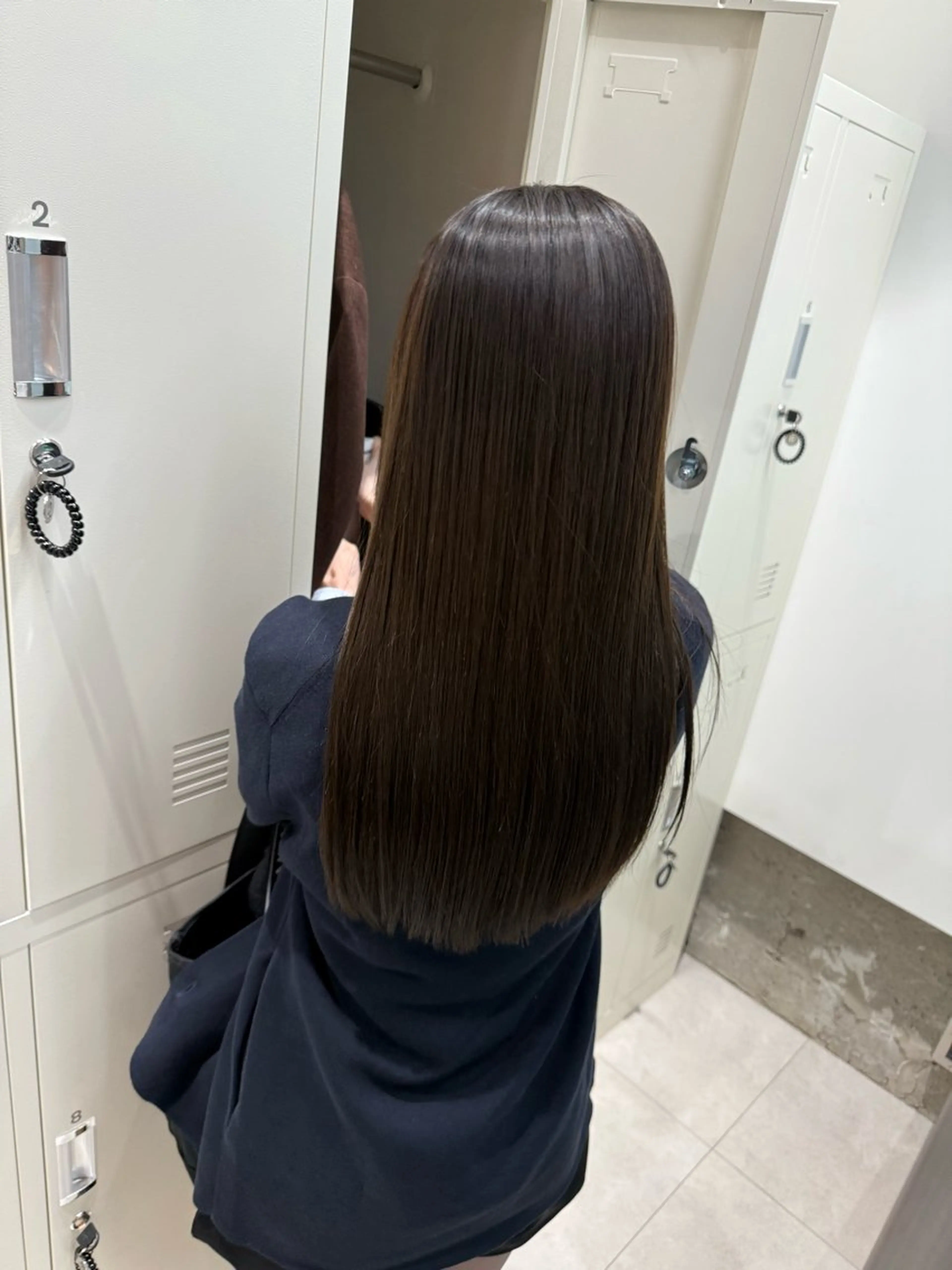セミロング カラー 縮毛矯正 カット ヘアカラー トリートメント 縮毛矯正+モテカラー 🎀✨MIHOのヘアスタイル