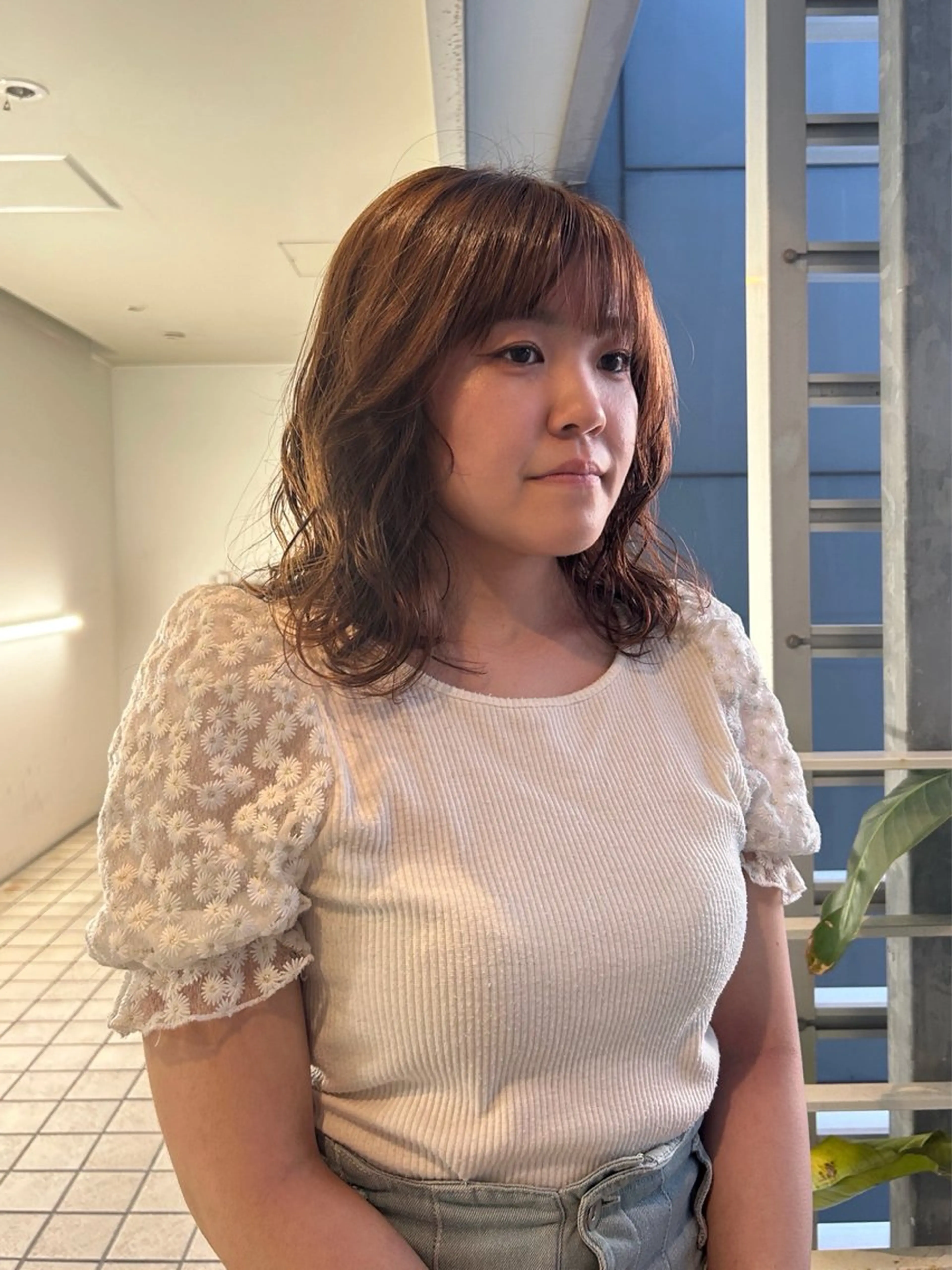 ミディアム パーマ umu.⌇ mihiroのヘアスタイル