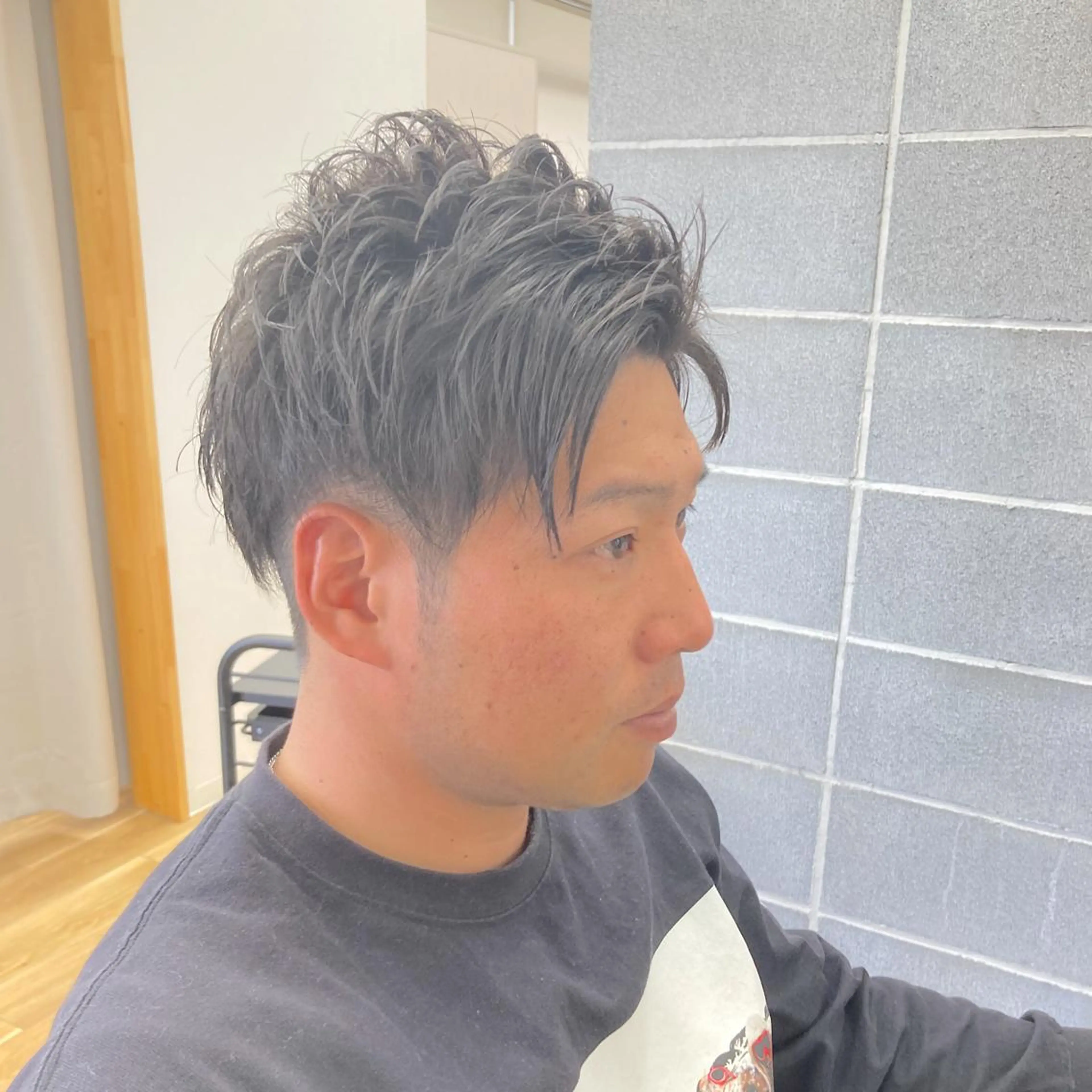 ショート メンズ アップバング ツーブロック メンズ特化/垣見 隼人のヘアスタイル