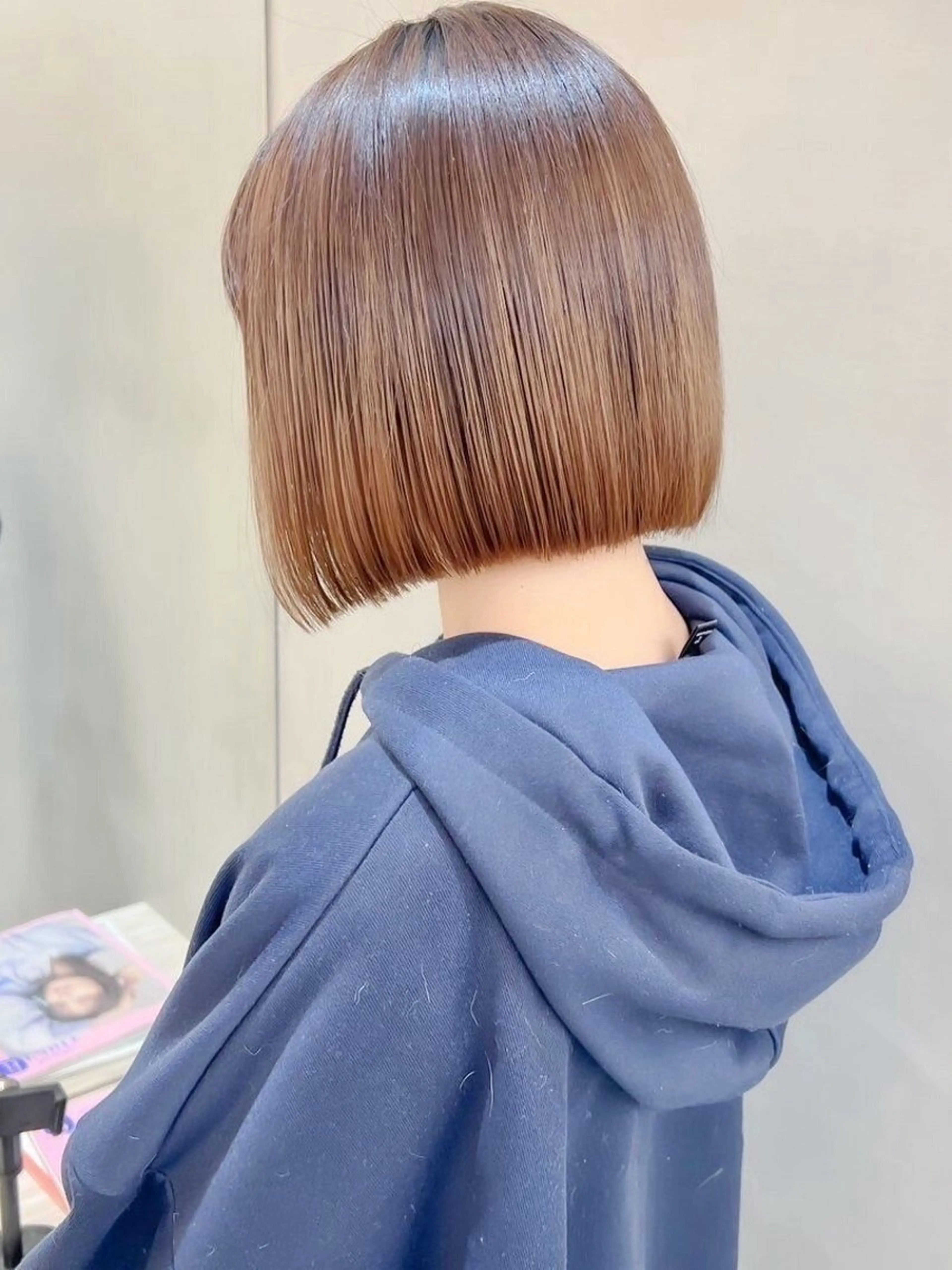 ミディアム カット ヘアカラー トリートメント レイヤー/艶髪/ボブ /くびれ/伊藤　勇司のヘアスタイル