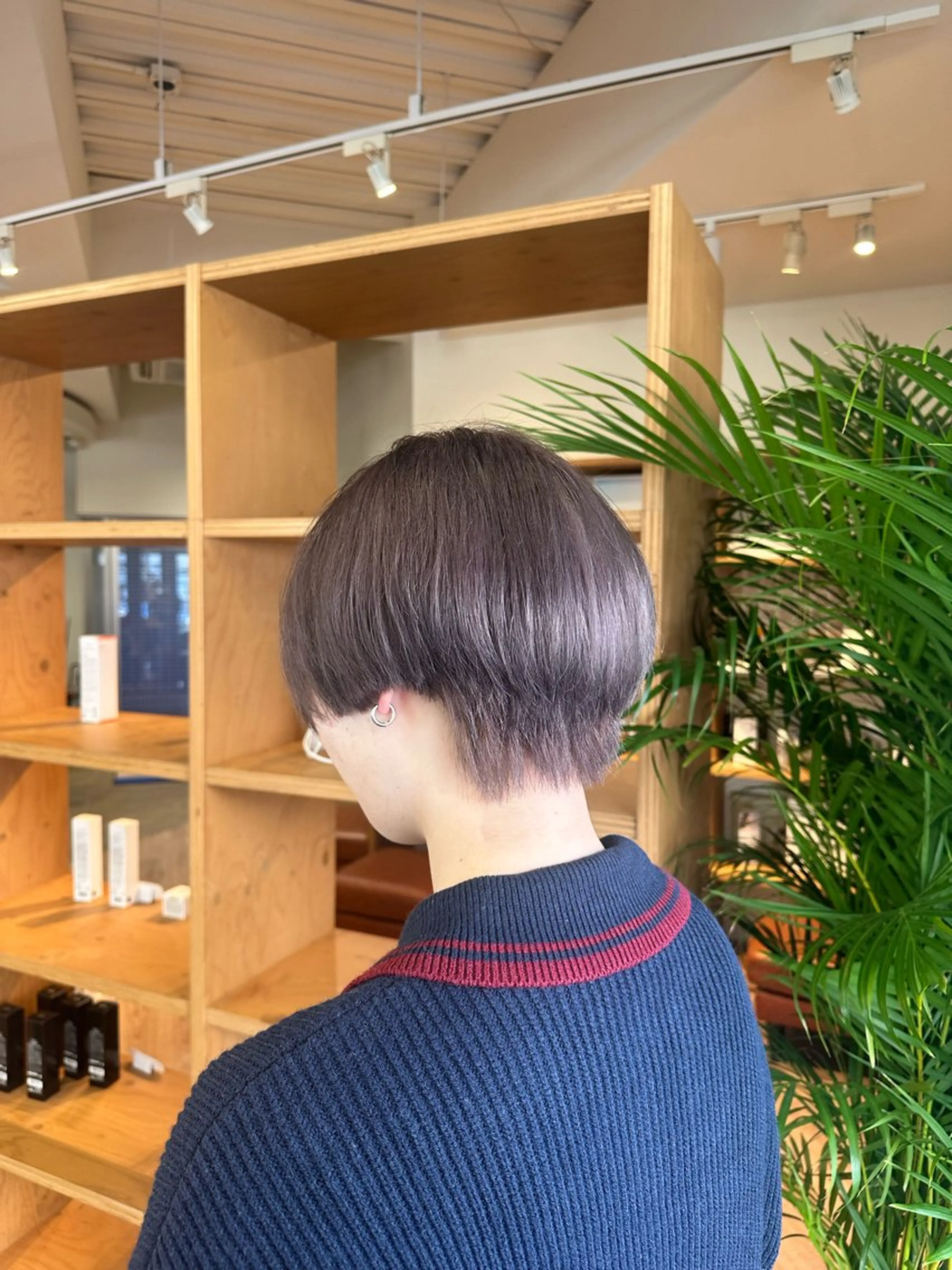 ショート カラー グレージュ ヘアカラー トリートメント ブリーチカラー/ わきたちえ🌻のヘアスタイル