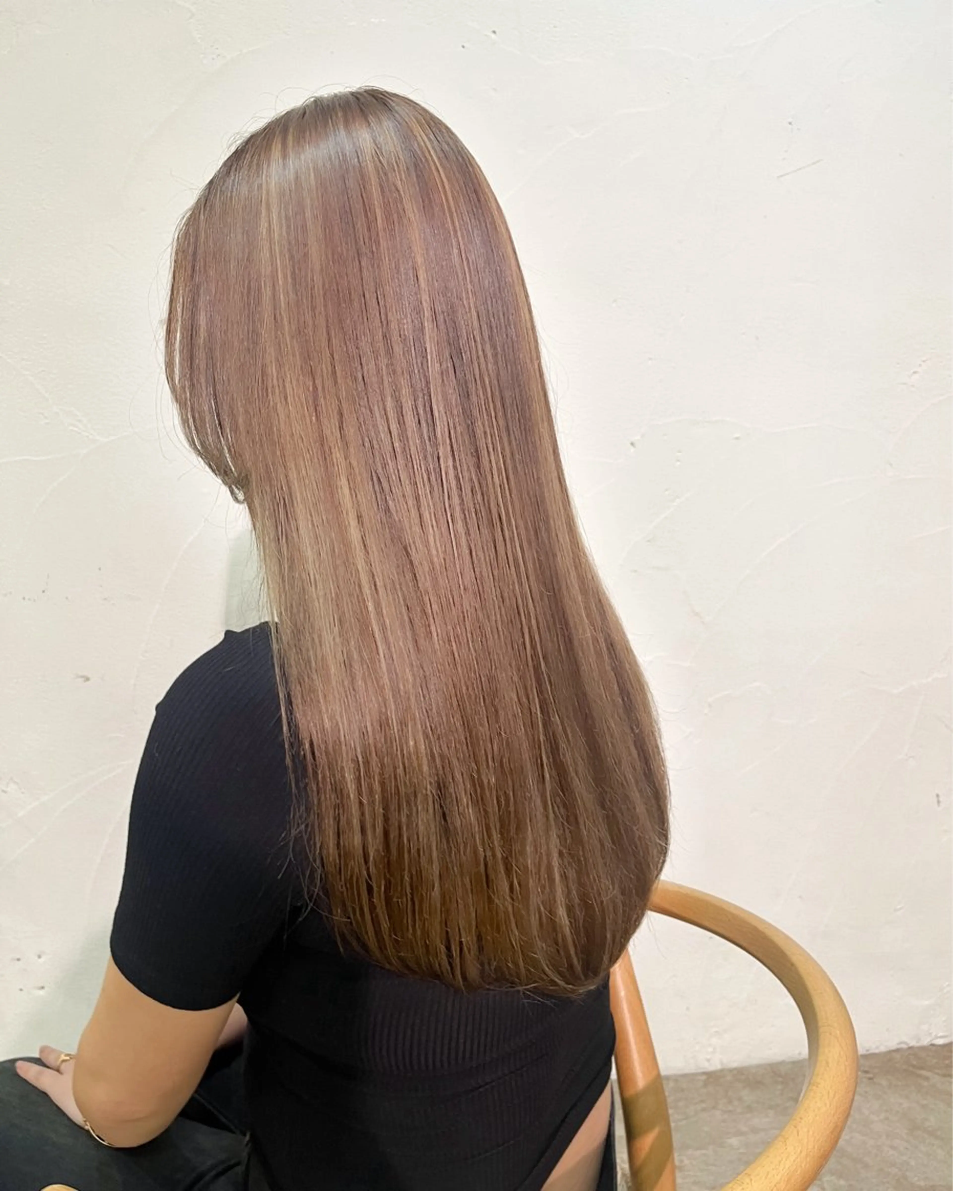 ロング カラー 🪞透けヘア髪質改善 艶ベージュ/nagiのヘアスタイル