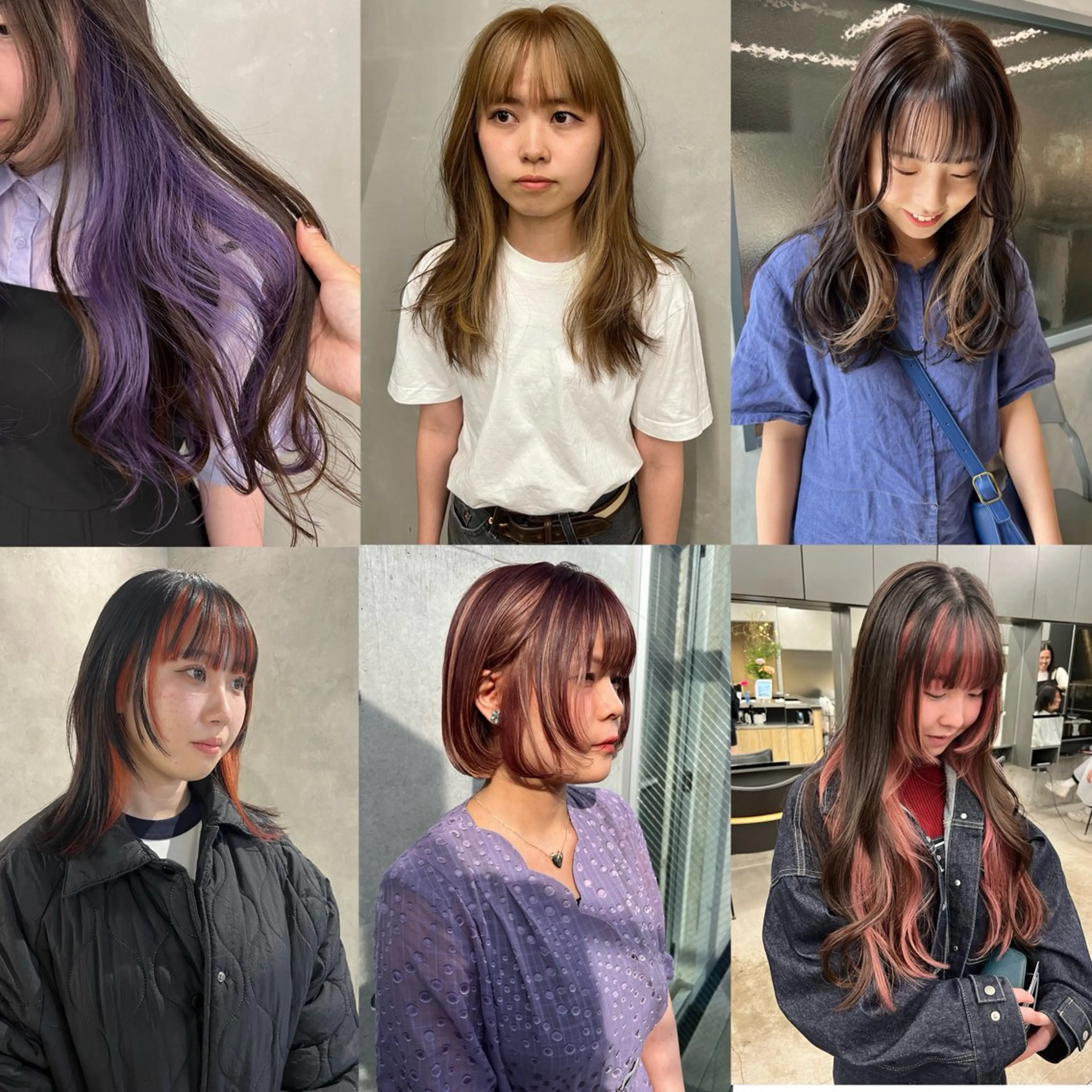 ミディアム カラー パーマ ヘアアレンジ mana 暖色カラーカットのヘアスタイル