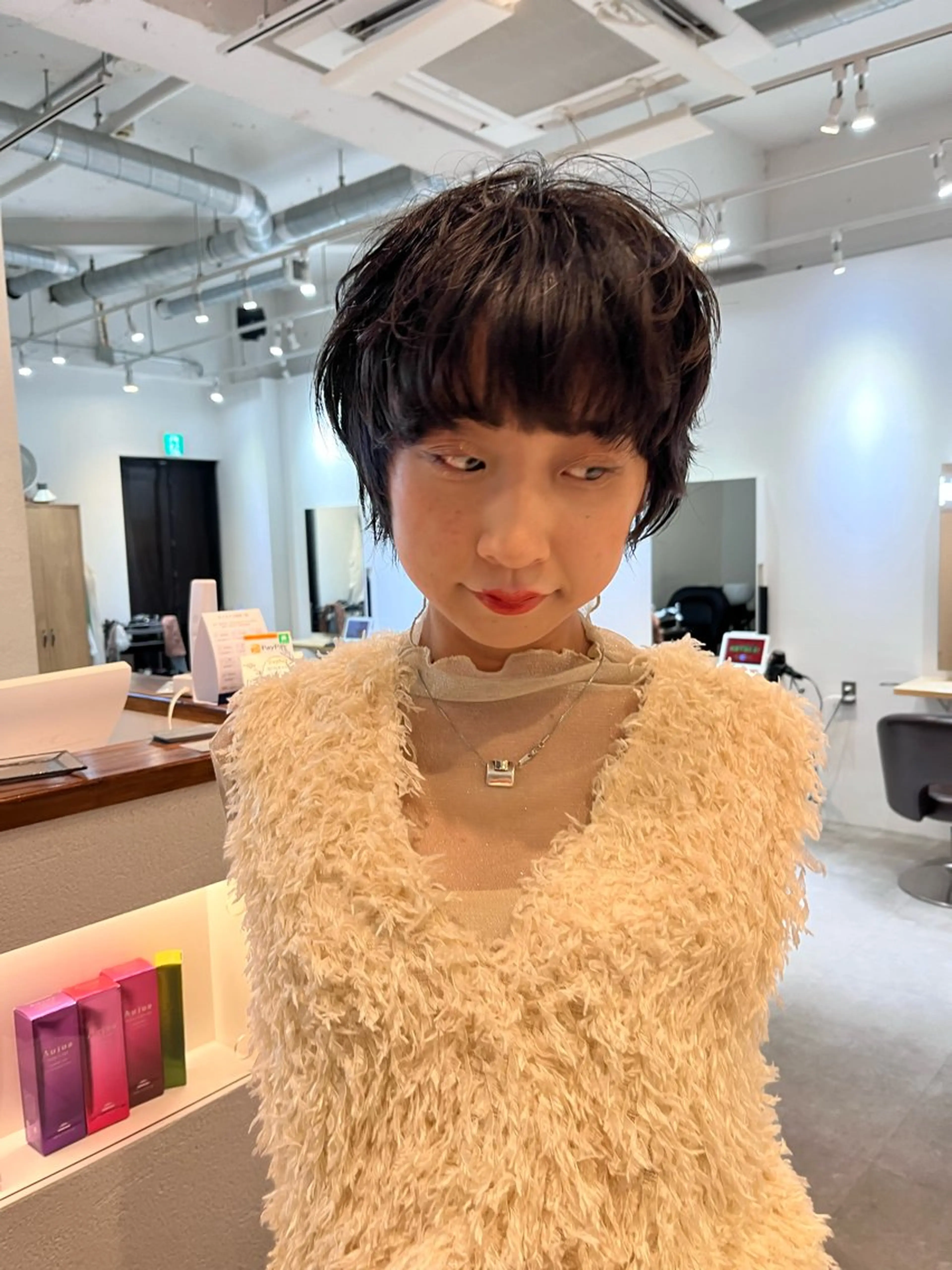 ショート パーマ ショートヘア カット パーマ ヘッドスパ benji 学芸大学所属・朝が楽なパーマ 🌱ショート/緒方椋のヘアスタイル