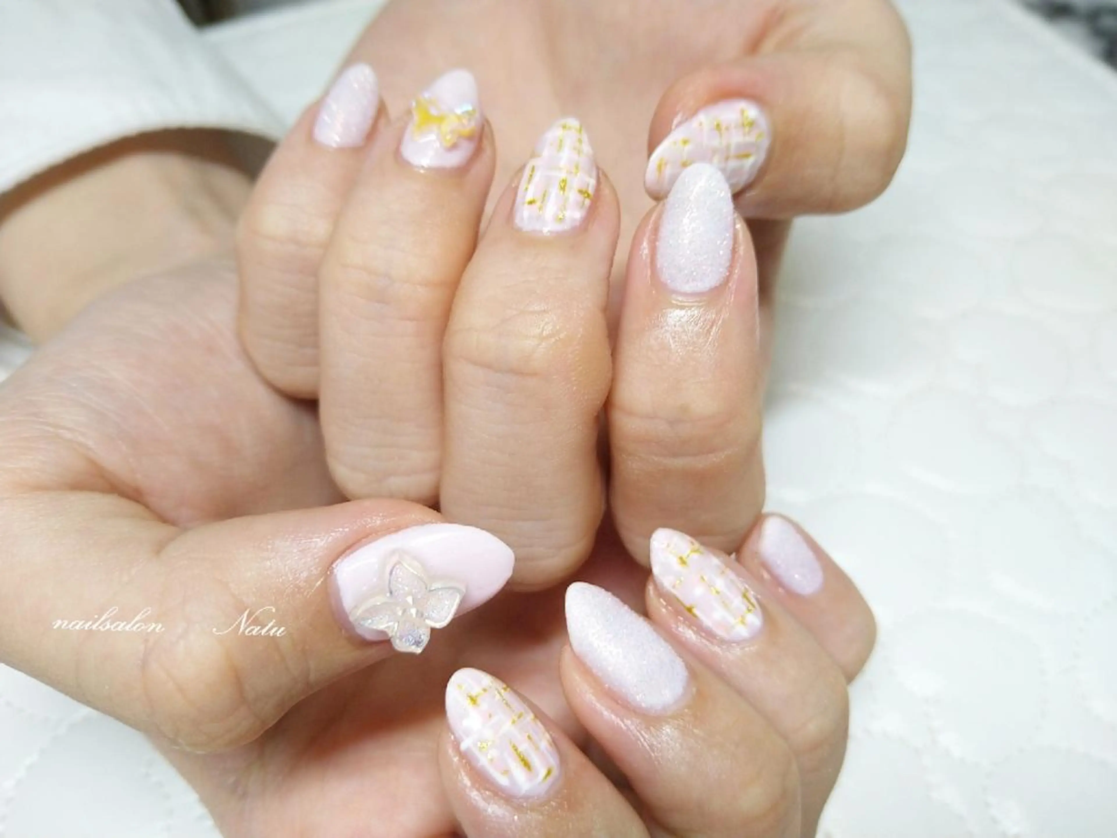 ネイル ツイードネイル nailsalon　 Natuのネイルデザイン
