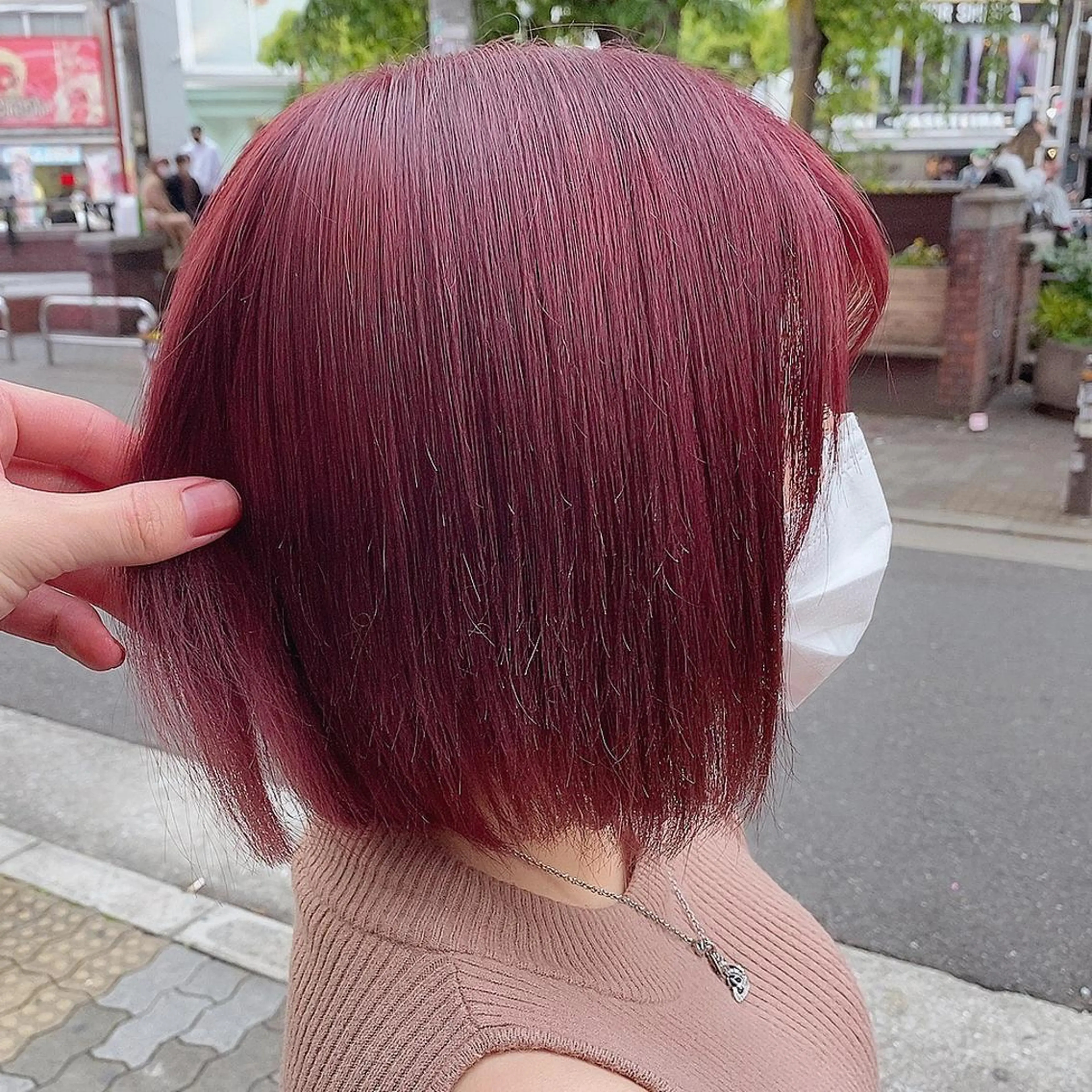 ショート カラー レッドカラー 🥀熊谷ウルフカット あゆむのヘアスタイル