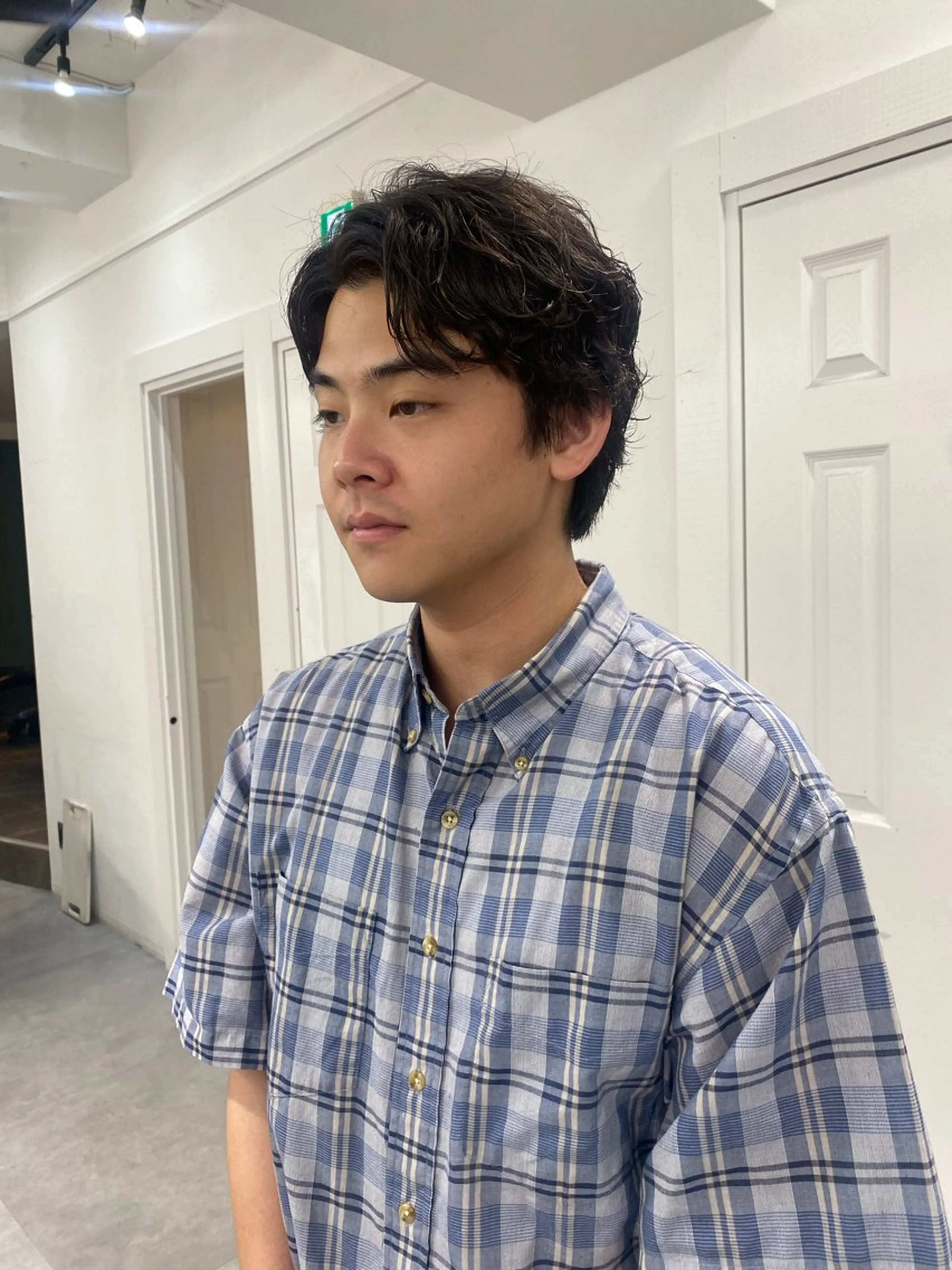 パーマ メンズ レイヤーボブ/ 艶カラー/サナ🌼のヘアスタイル