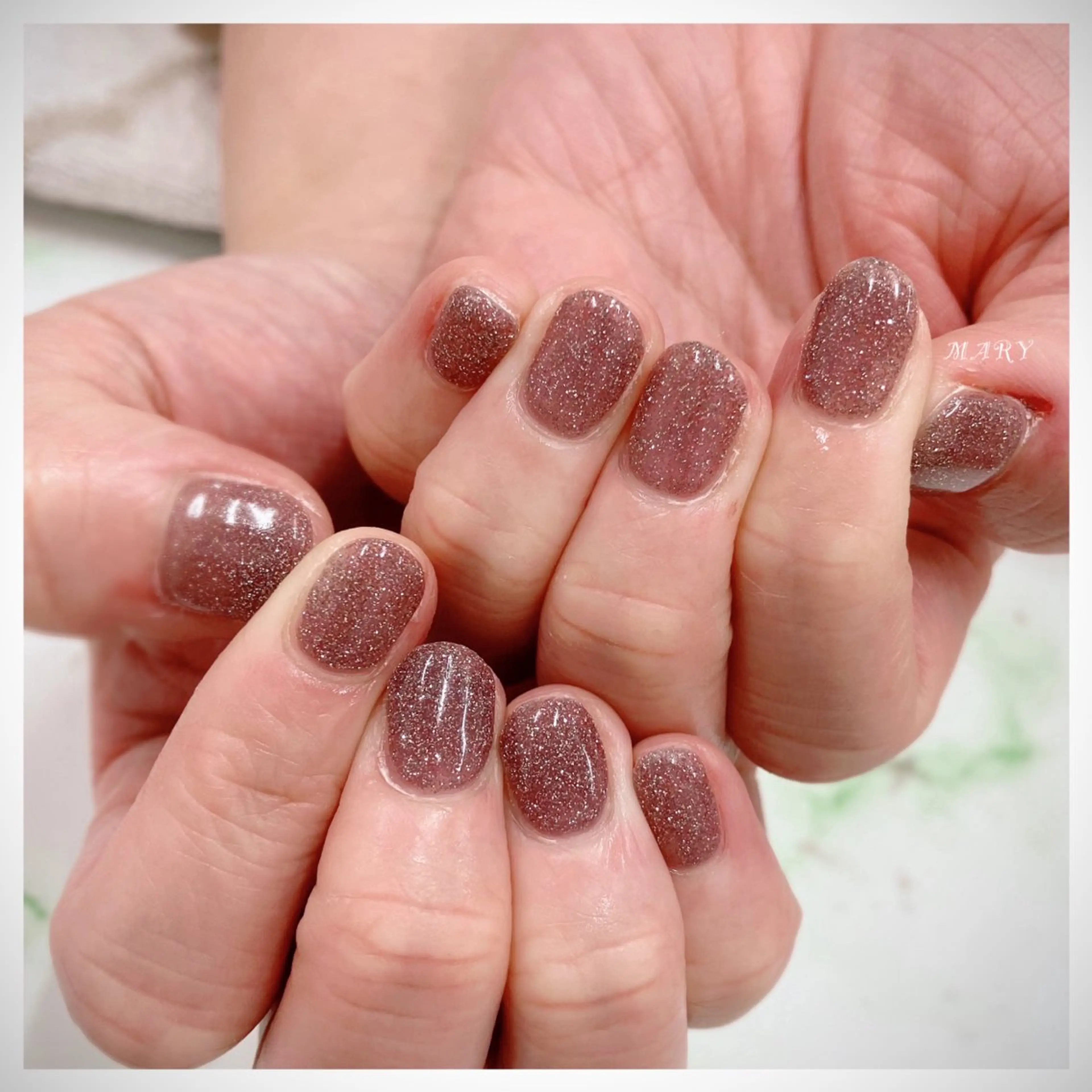 ネイル フラッシュネイル キラキラネイル マグネットネイル ニュアンスネイル ワンカラーネイル Mary nail .narumiのネイルデザイン