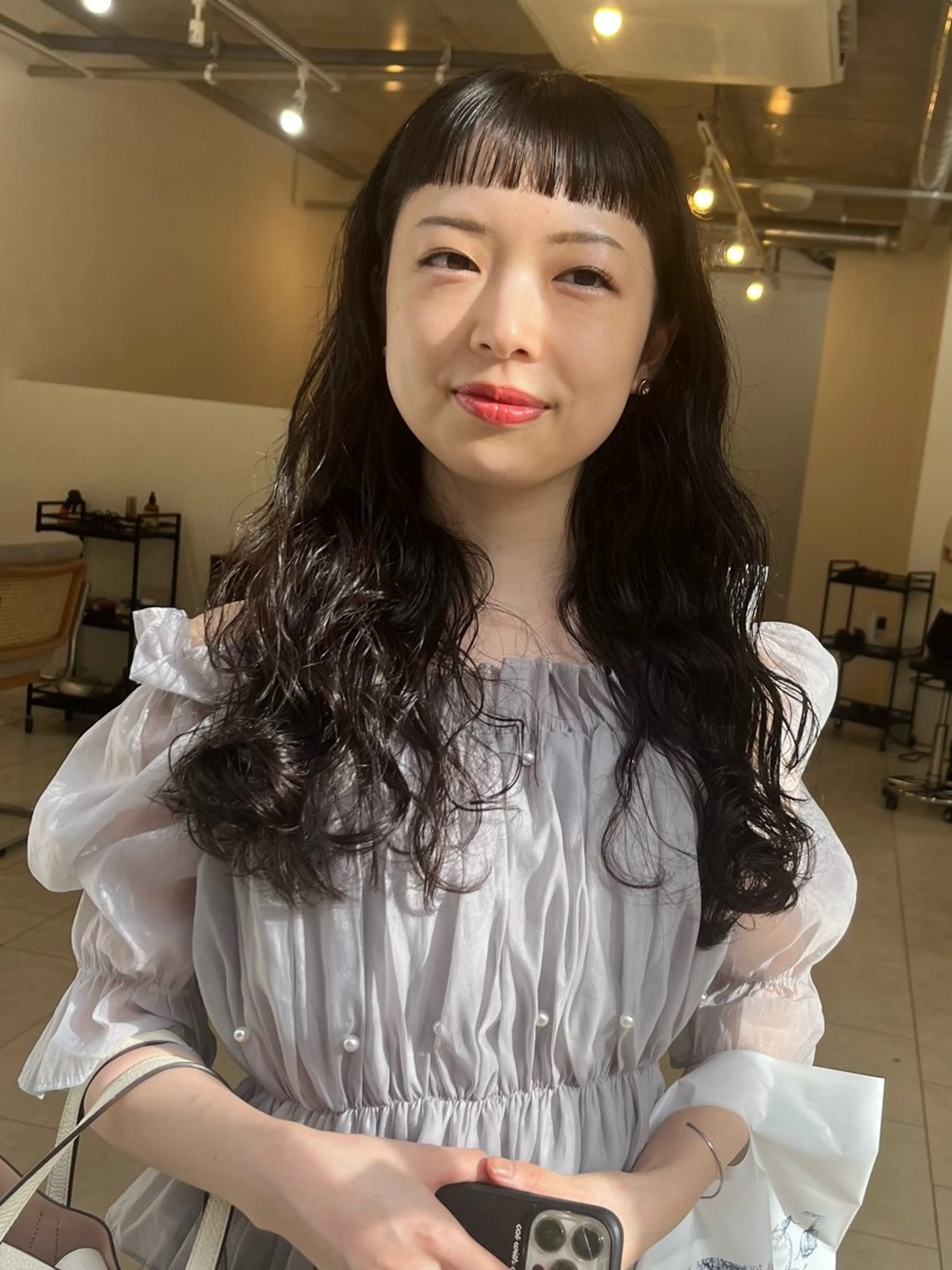 ロング パーマ カット 縮毛矯正 eri kinjoのヘアスタイル