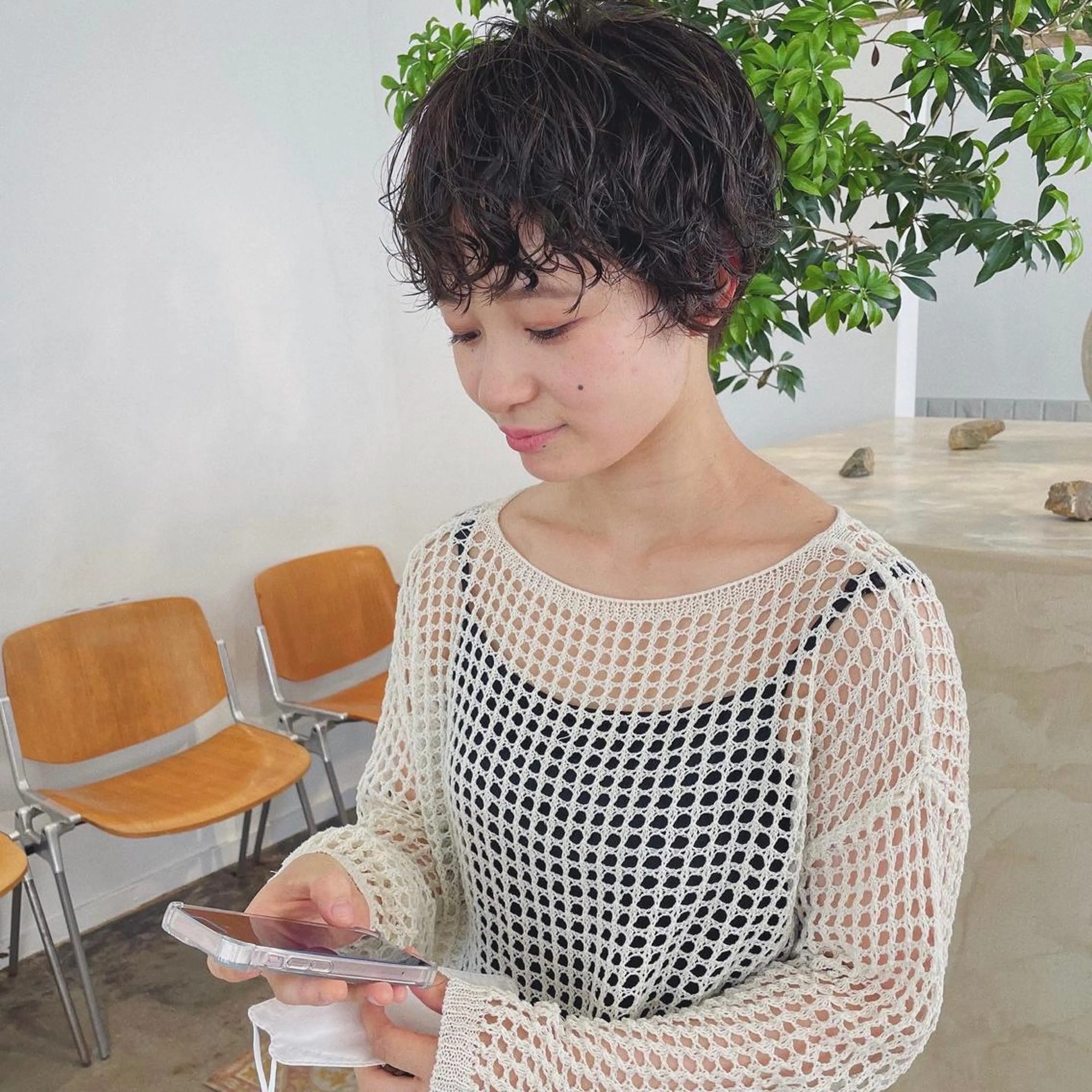 ショート ショートヘア カット パーマ スギヤマ ショウゴのヘアスタイル