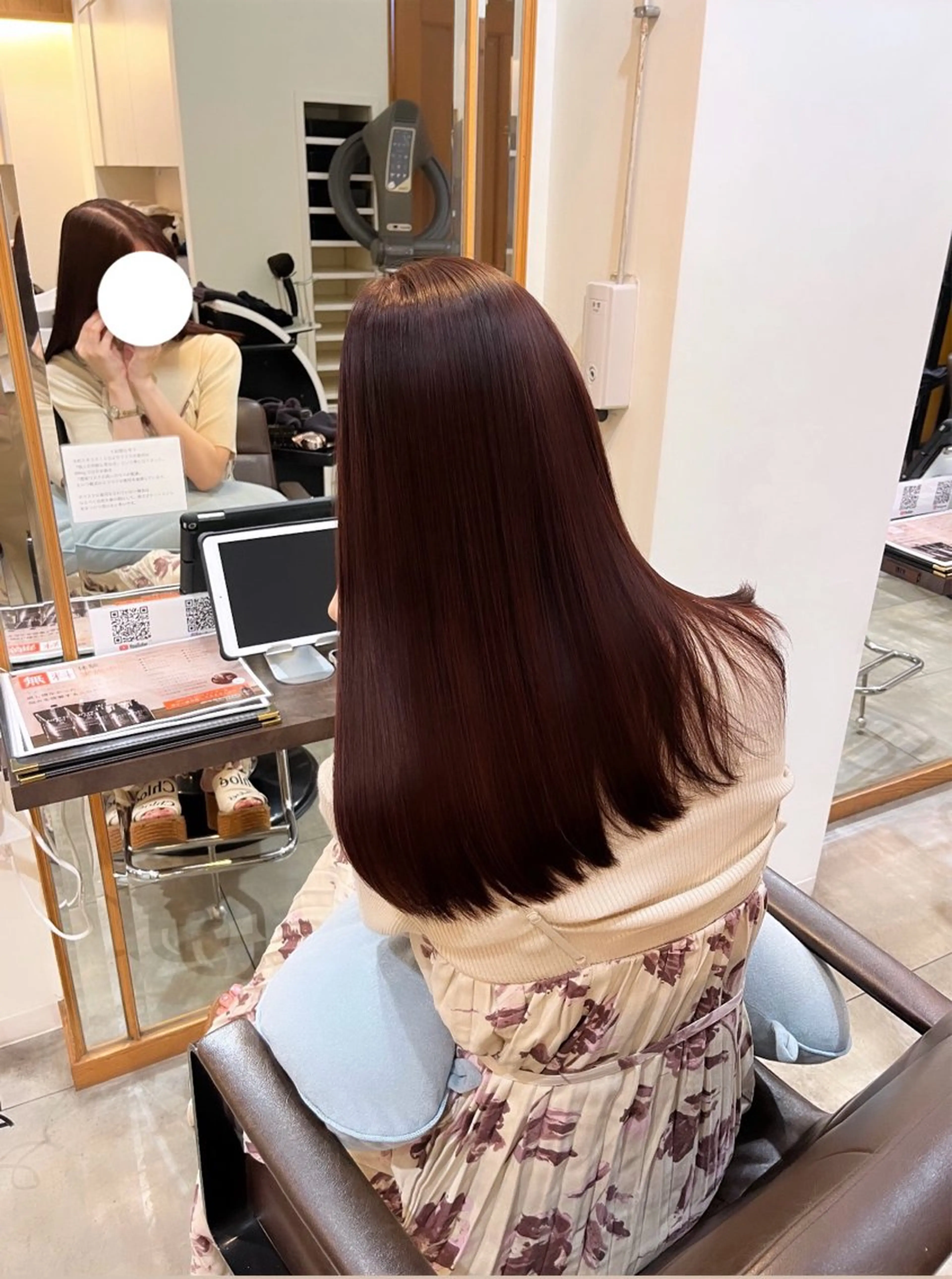 セミロング カラー mai @ma_____iiのヘアスタイル