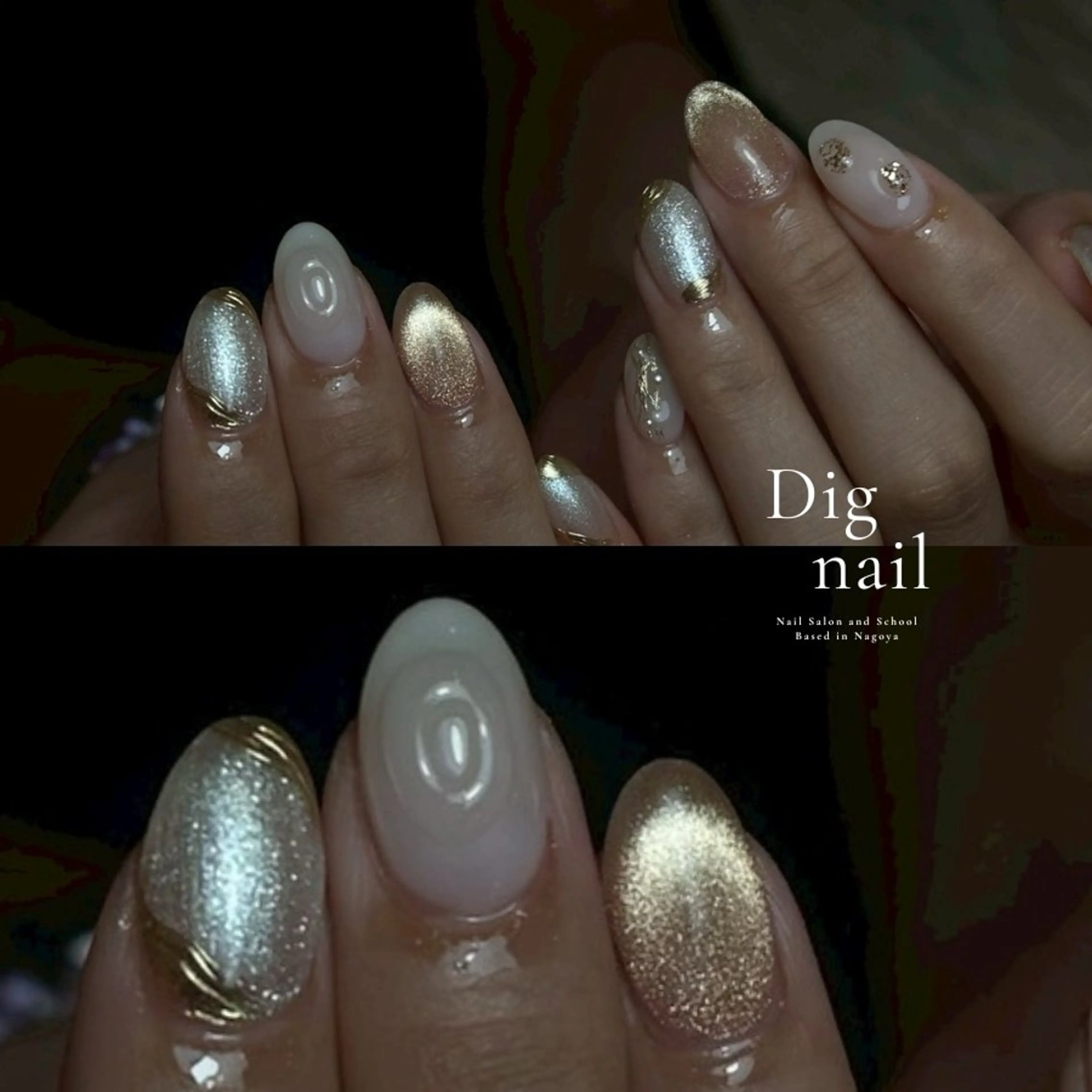 ネイル 長さ出し ジェルネイル 韓国ネイル マグネットネイル 持ち込み ハンドネイル D.d Reinaのネイルデザイン