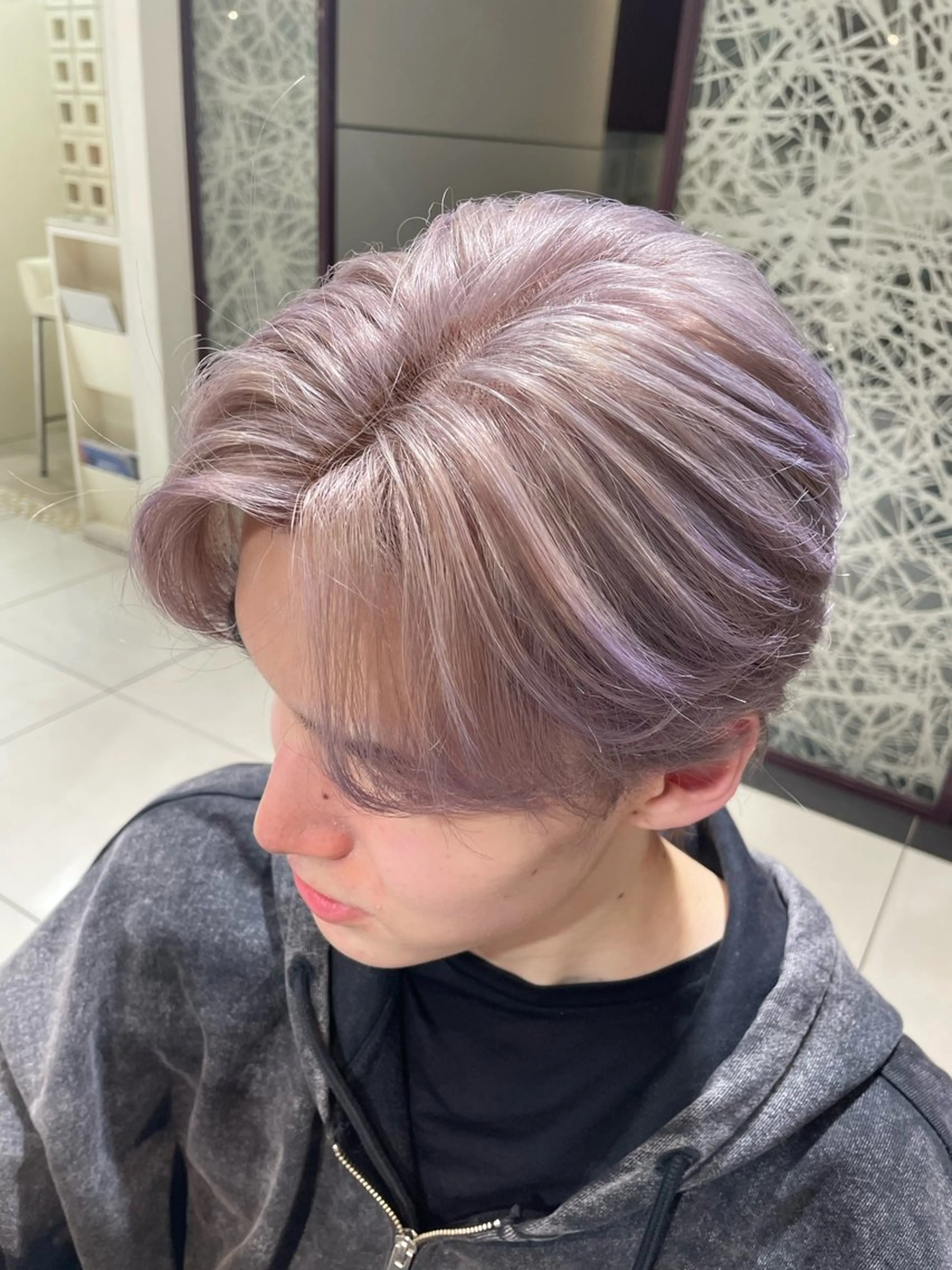 カラー メンズ まるやま ひなこ/艶髪カラーのヘアスタイル