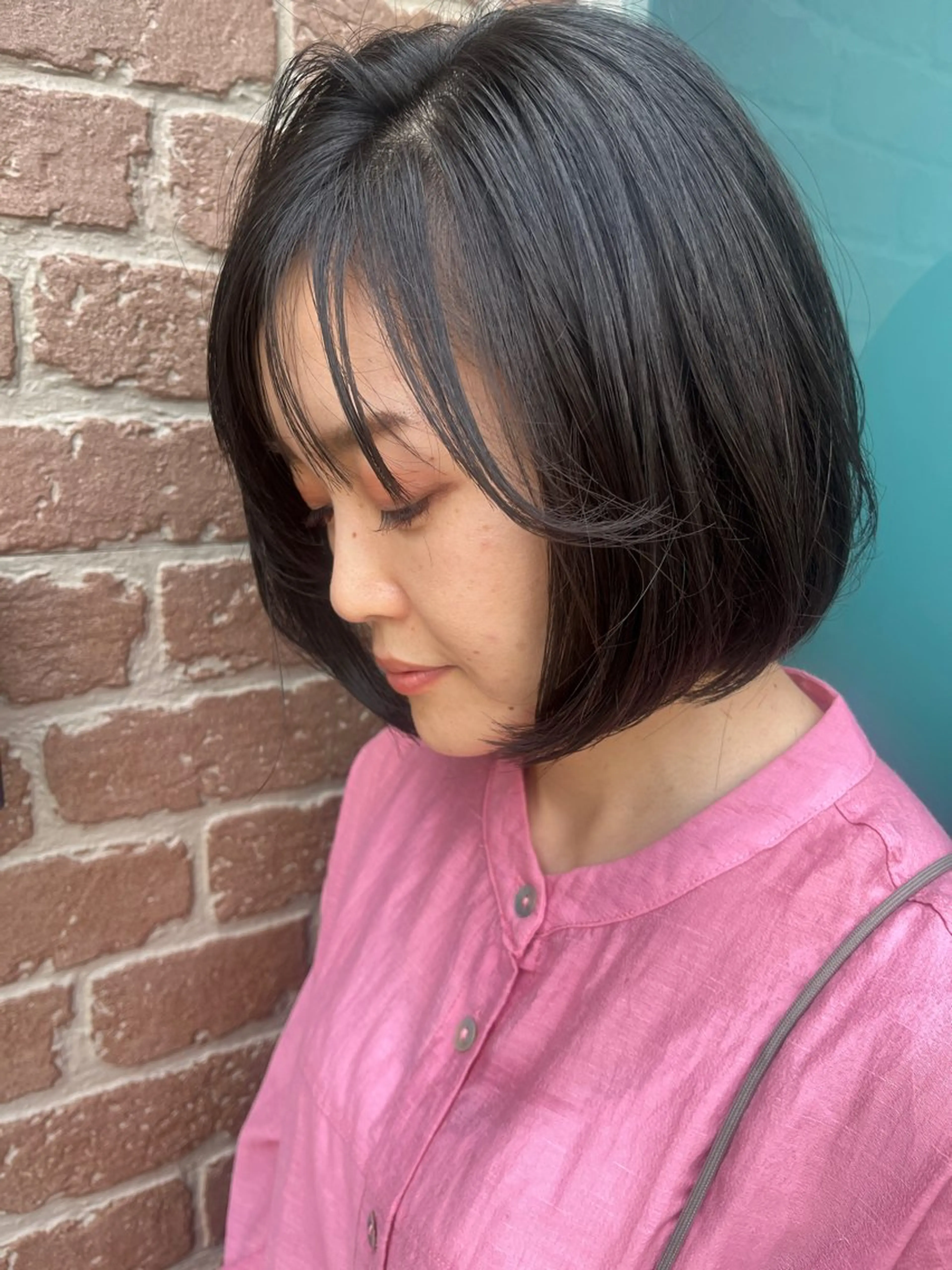 ミディアム カラー パーマ メンズ 久木原 ゆりのヘアスタイル