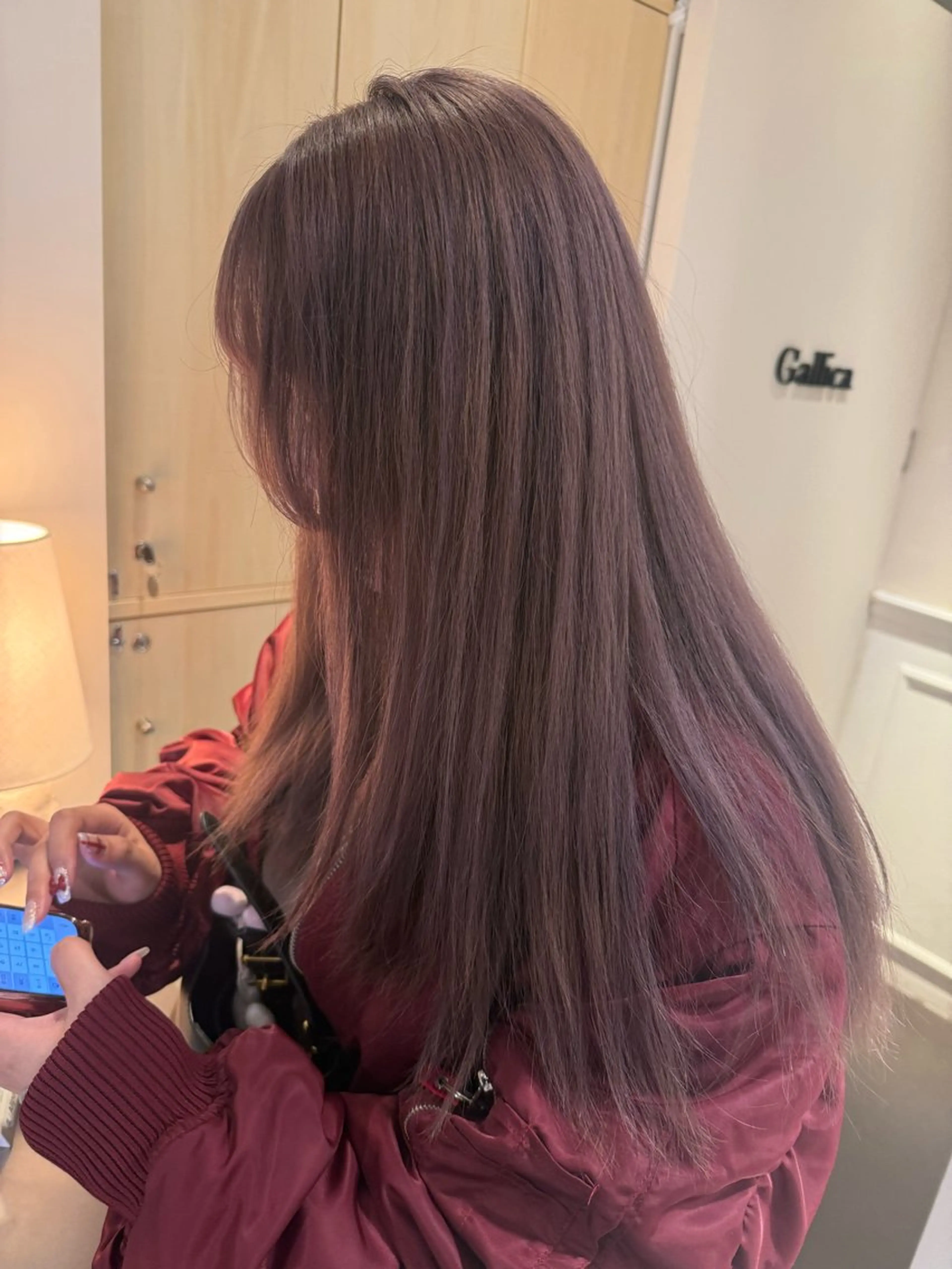 ロング カラー ヘアアレンジ ブリーチ 透明感カラー ラベンダーカラー ヘアカラー トリートメント ヘッドスパ ヘアセット オリーブ透明感カラー 表参道/MIKUのヘアスタイル