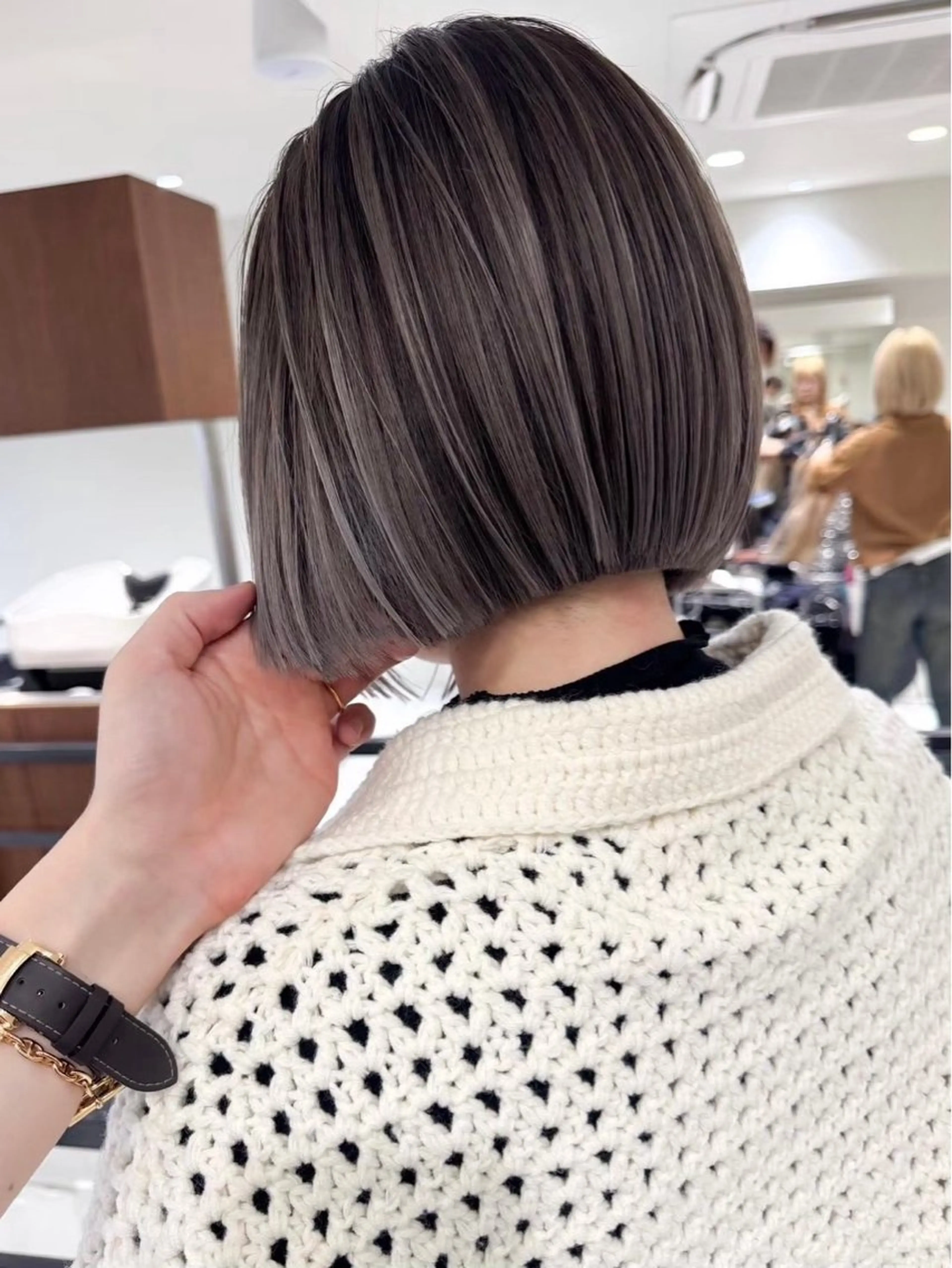 ショート カラー カット ハイトーンボブ 💎凜💎のヘアスタイル