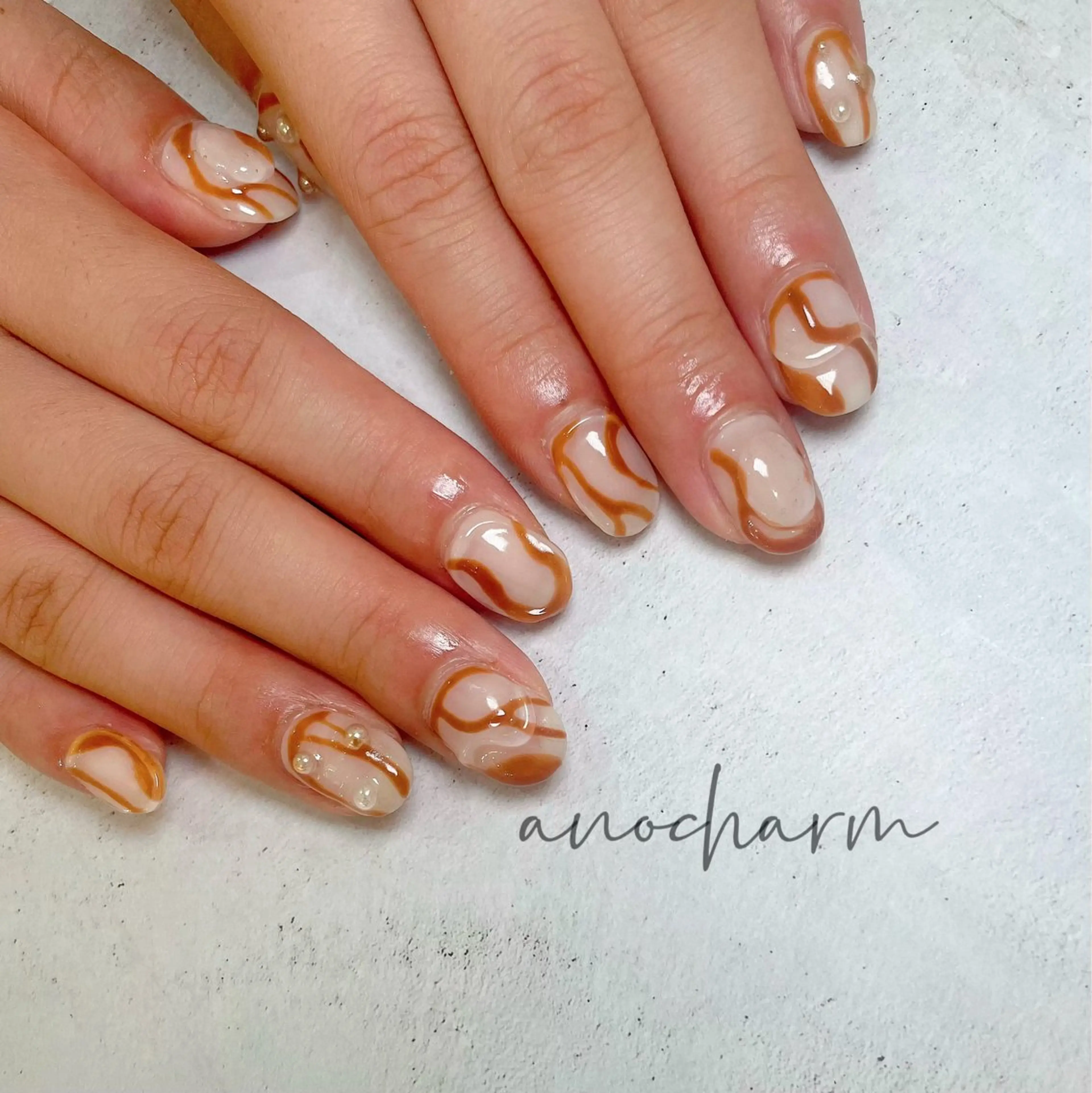 ネイル ミラーネイル ハンドネイル anocharm _annaのマツエク・マツパデザイン