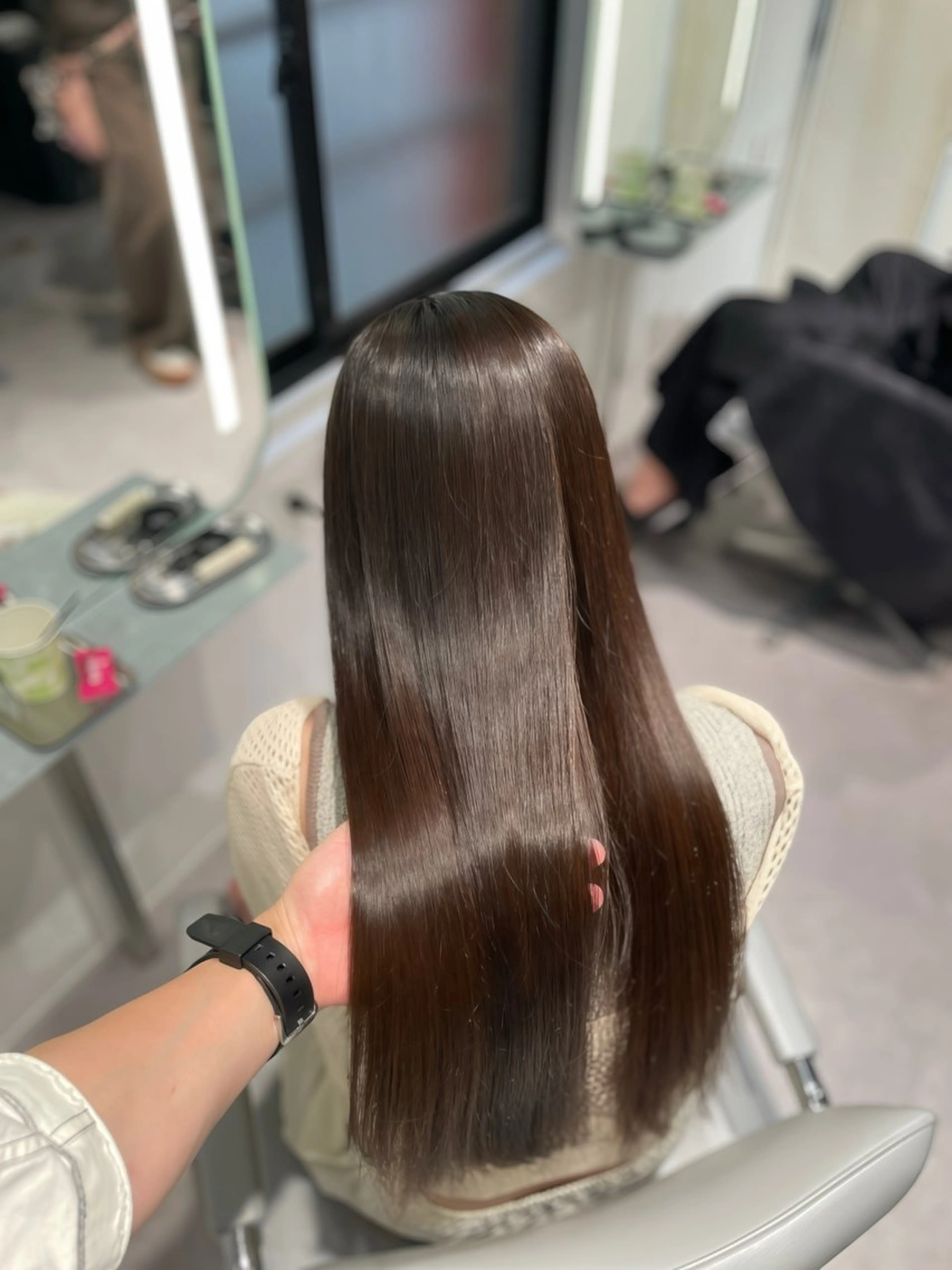 ロング 縮毛矯正 unique RINNEのヘアスタイル