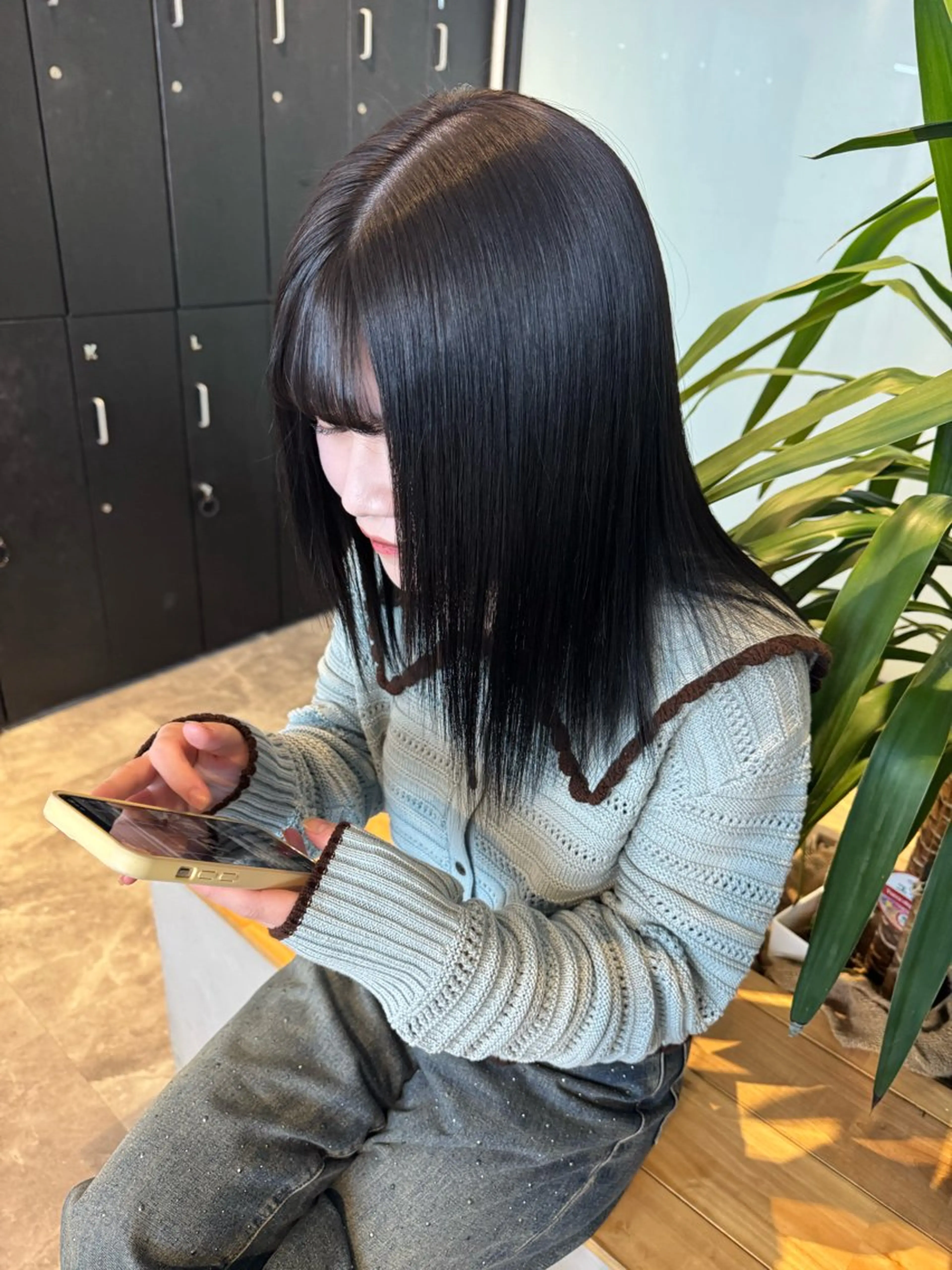 セミロング 蓮田 好良のヘアスタイル