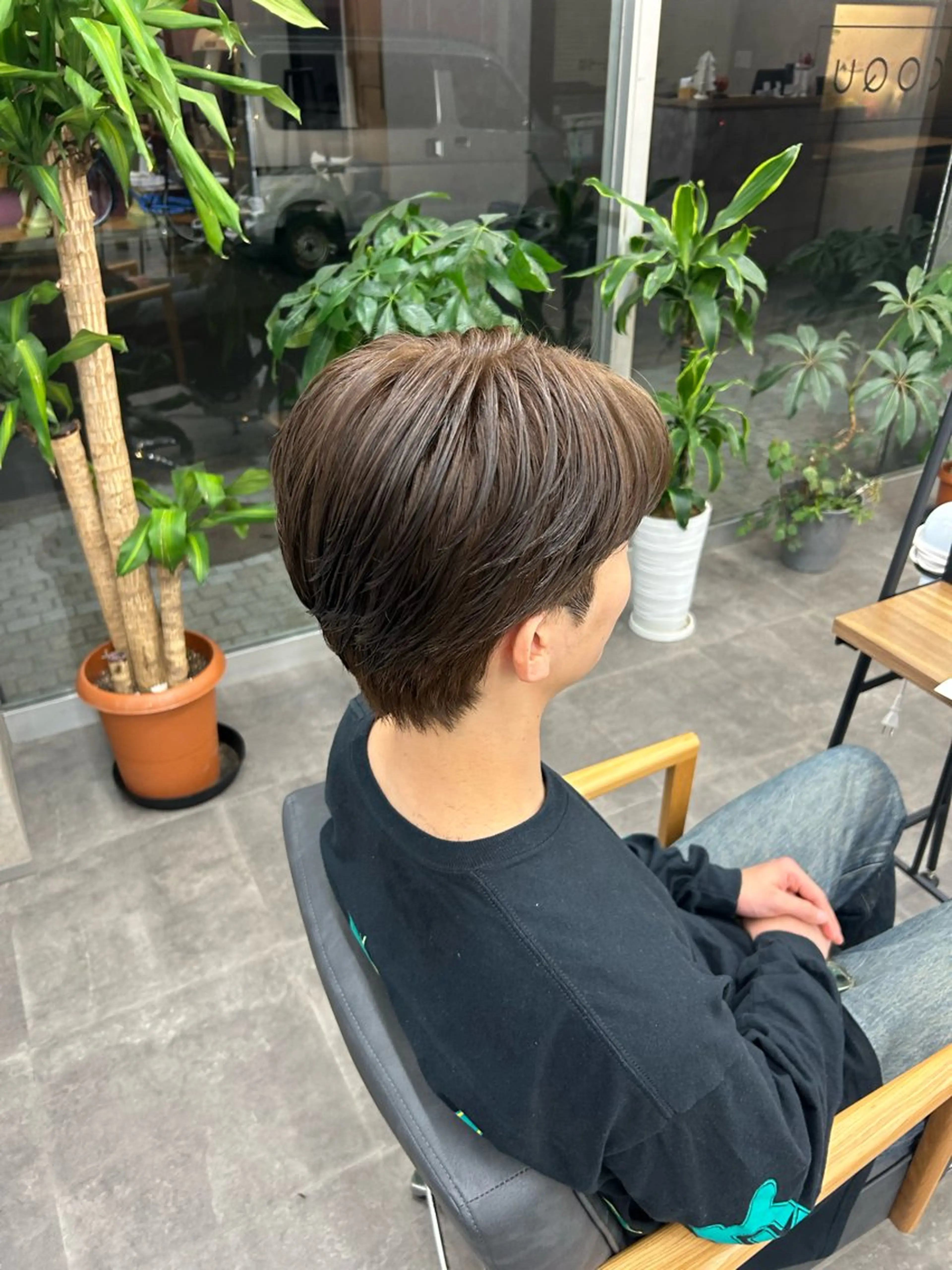 ミディアム カラー メンズ メンズブリーチ 黒髪 ブリーチ ダブルカラー ブリーチなしカラー カット ヘアカラー トリートメント momo🍀COQU 千葉駅/🚹限定のヘアスタイル