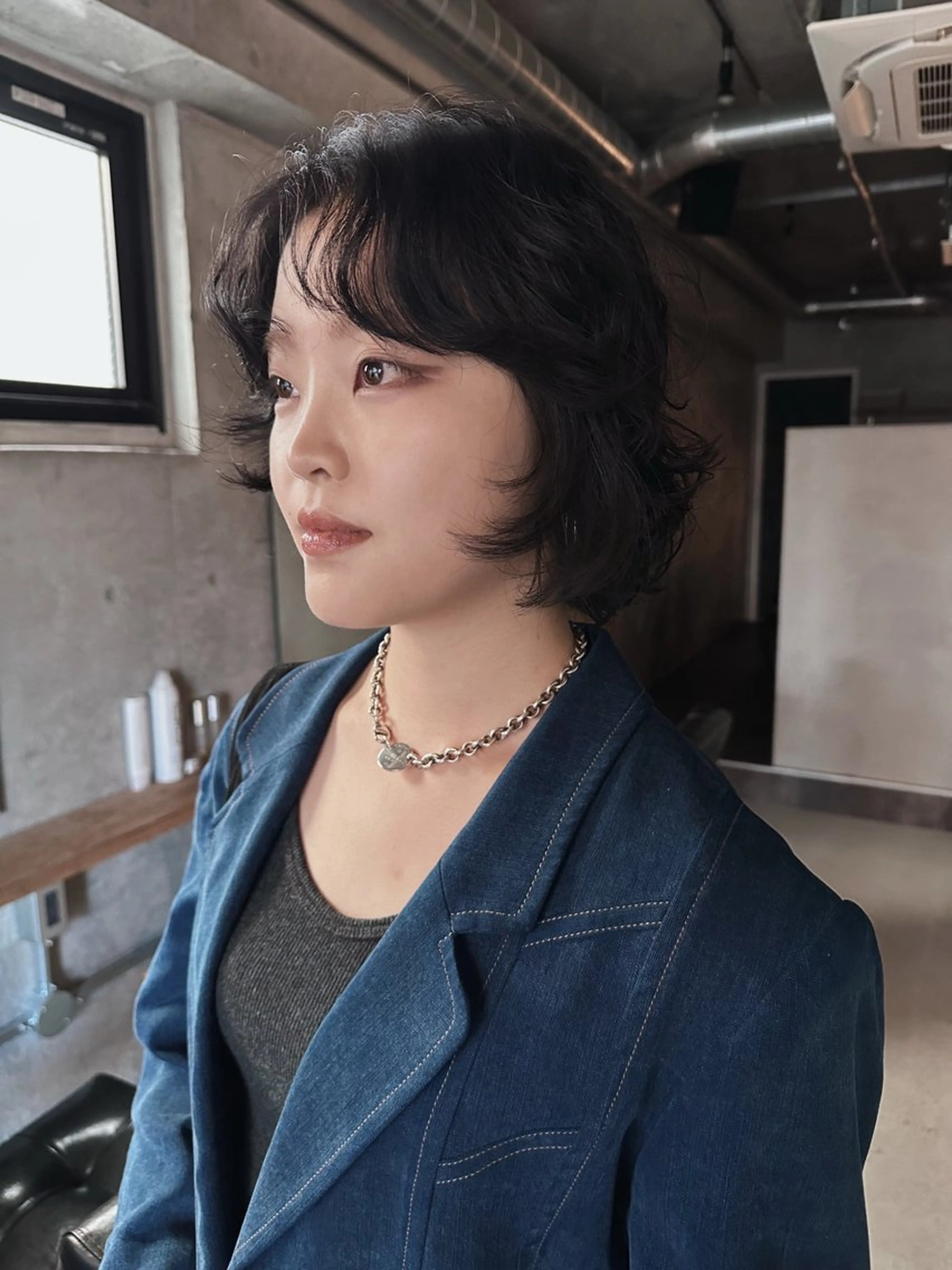 ショート カット パーマ トリートメント 前野 日奈のヘアスタイル