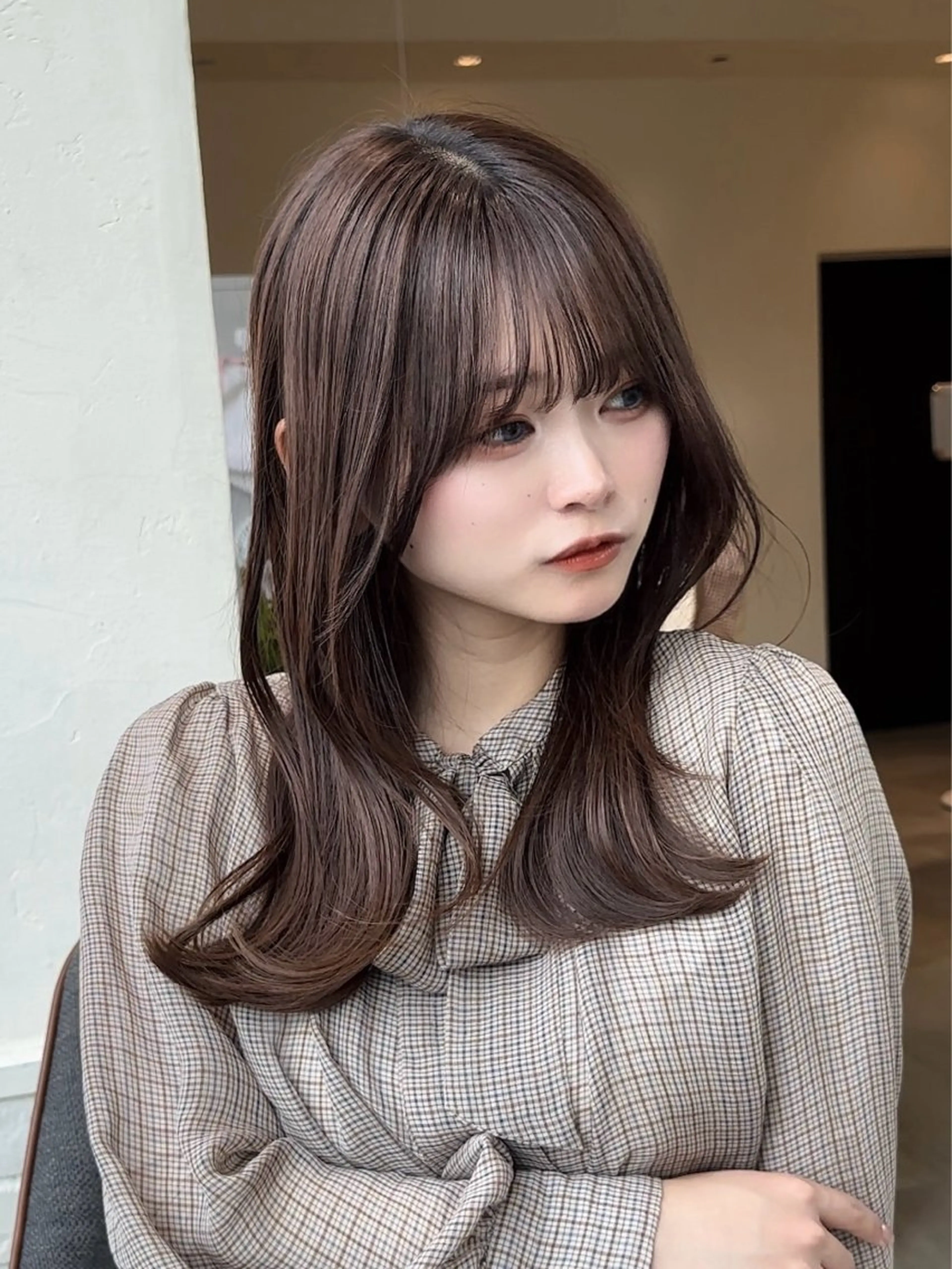 ミディアム カラー ヘアアレンジ ⭐️銀座/ショート/ 艶カラー/りょうがのヘアスタイル