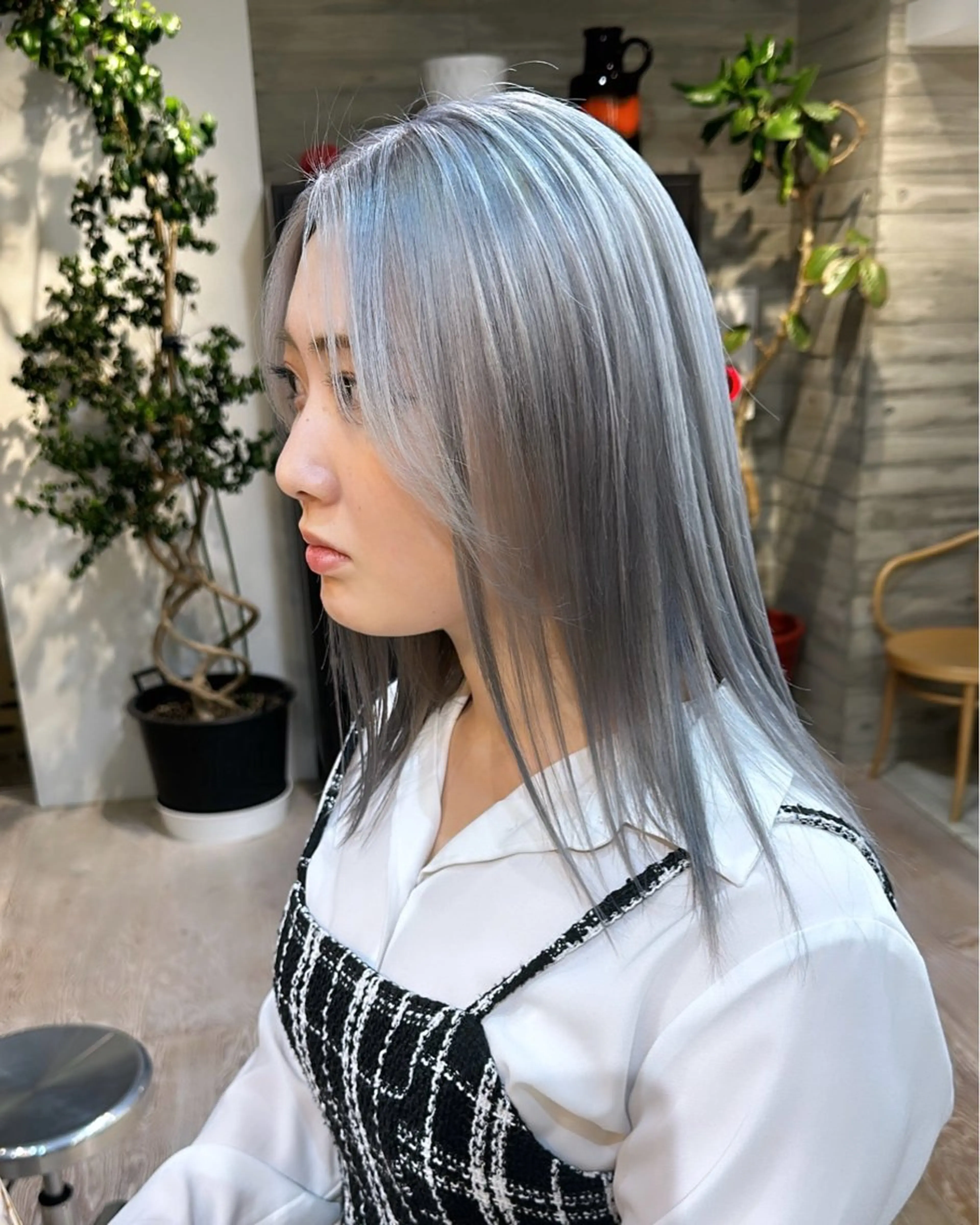 ミディアム カラー ササキカズマ〻透明感 〻色落ち〻赤み消しのヘアスタイル