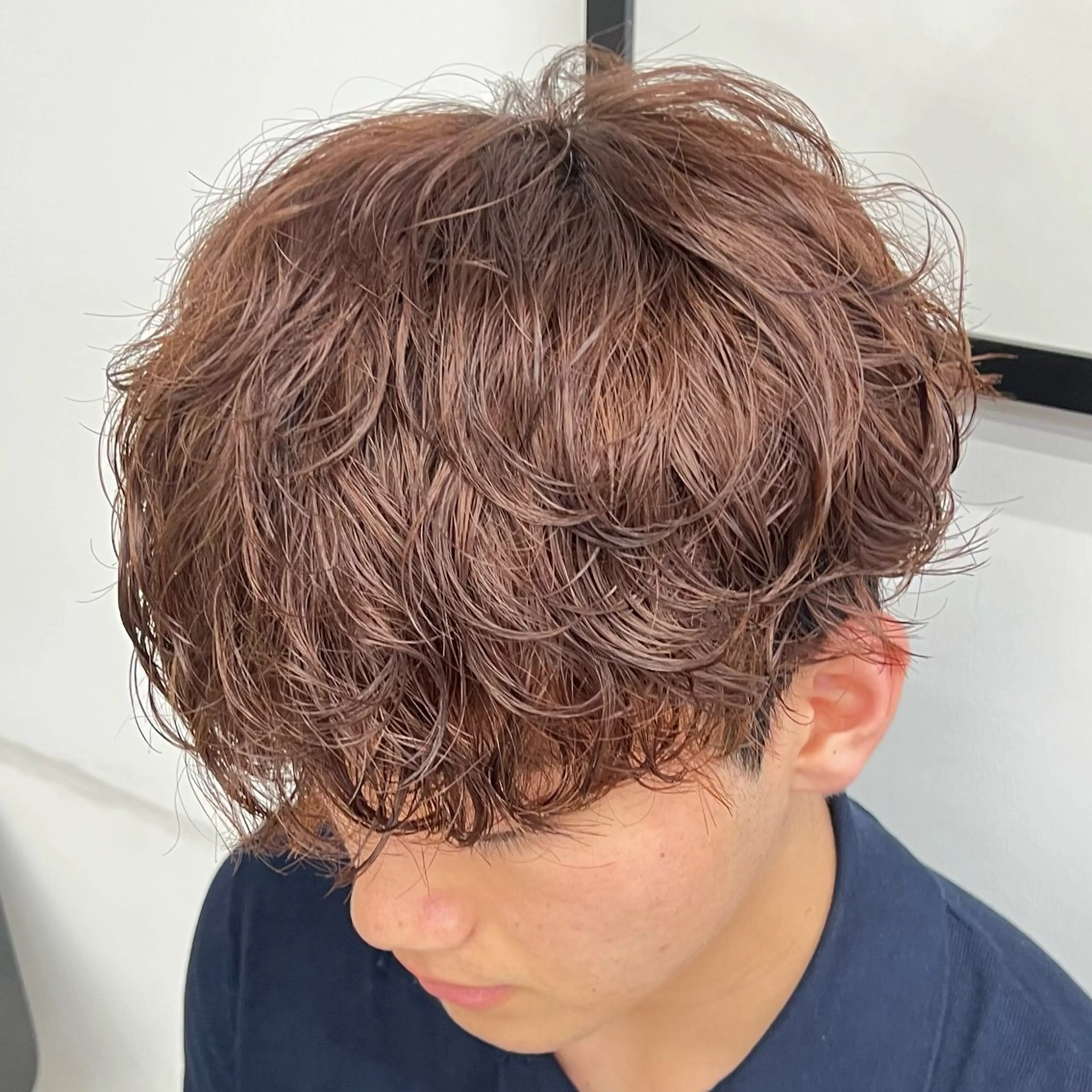 ショート パーマ メンズ メンズパーマ カット パーマ メンズパーマ/波巻き 新潟/万代/夏芽🎀のヘアスタイル