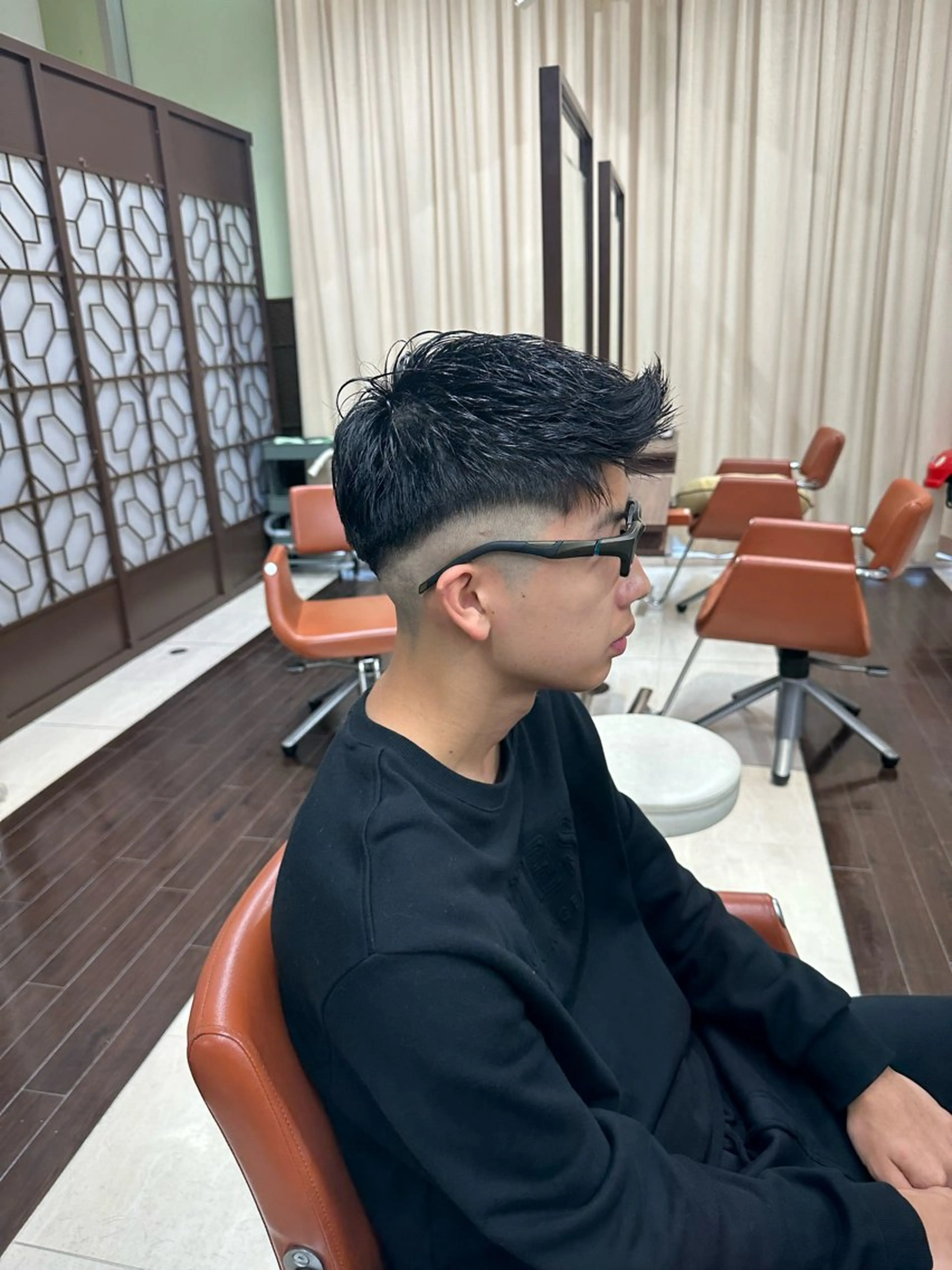 ショート カラー パーマ メンズ 刈り上げ カット ヘアセット 毎月230人担当/ メンズヘア/清和武虎のヘアスタイル