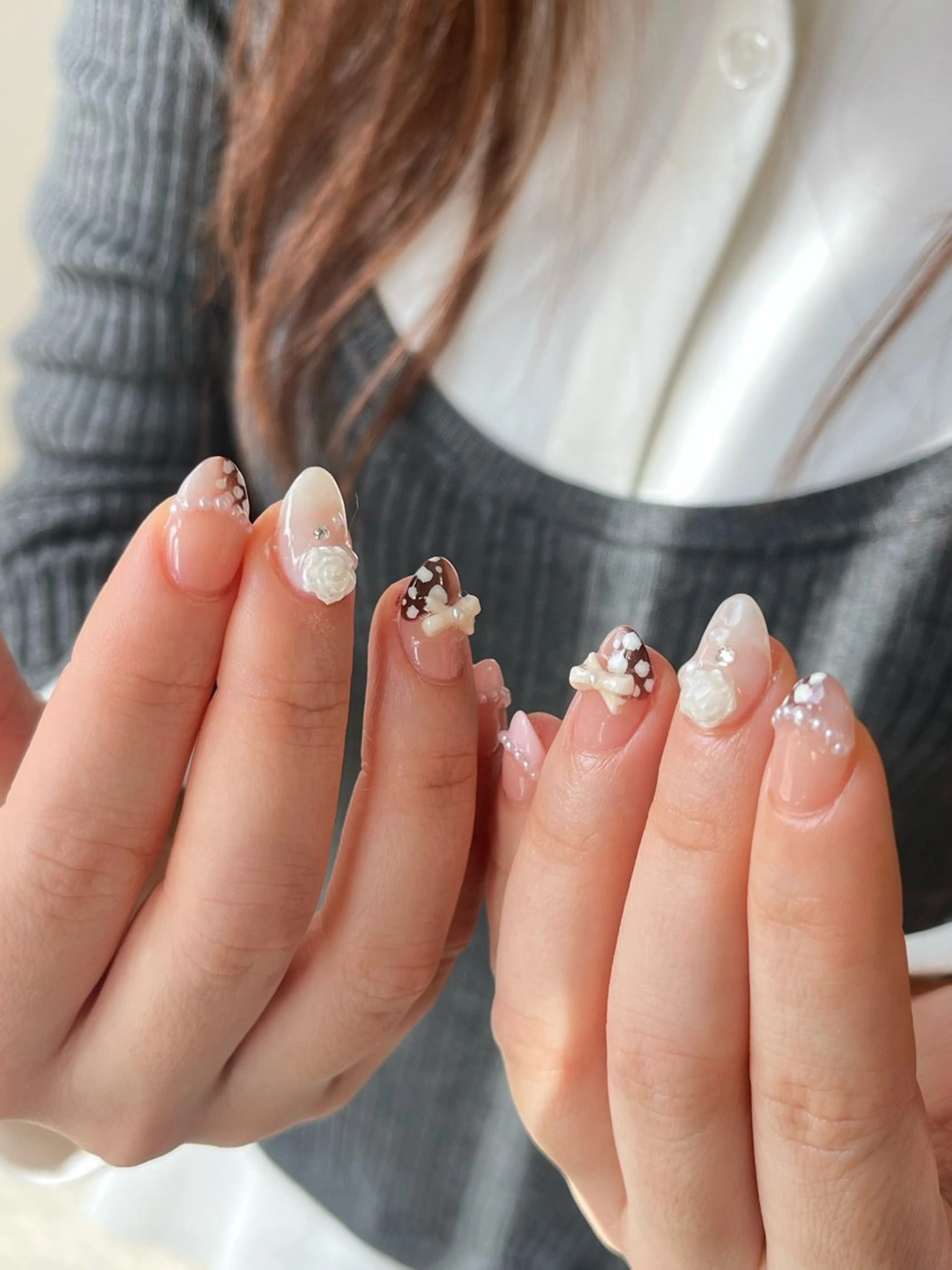 ネイル elen南越谷 Rina𖥔⋱のネイルデザイン