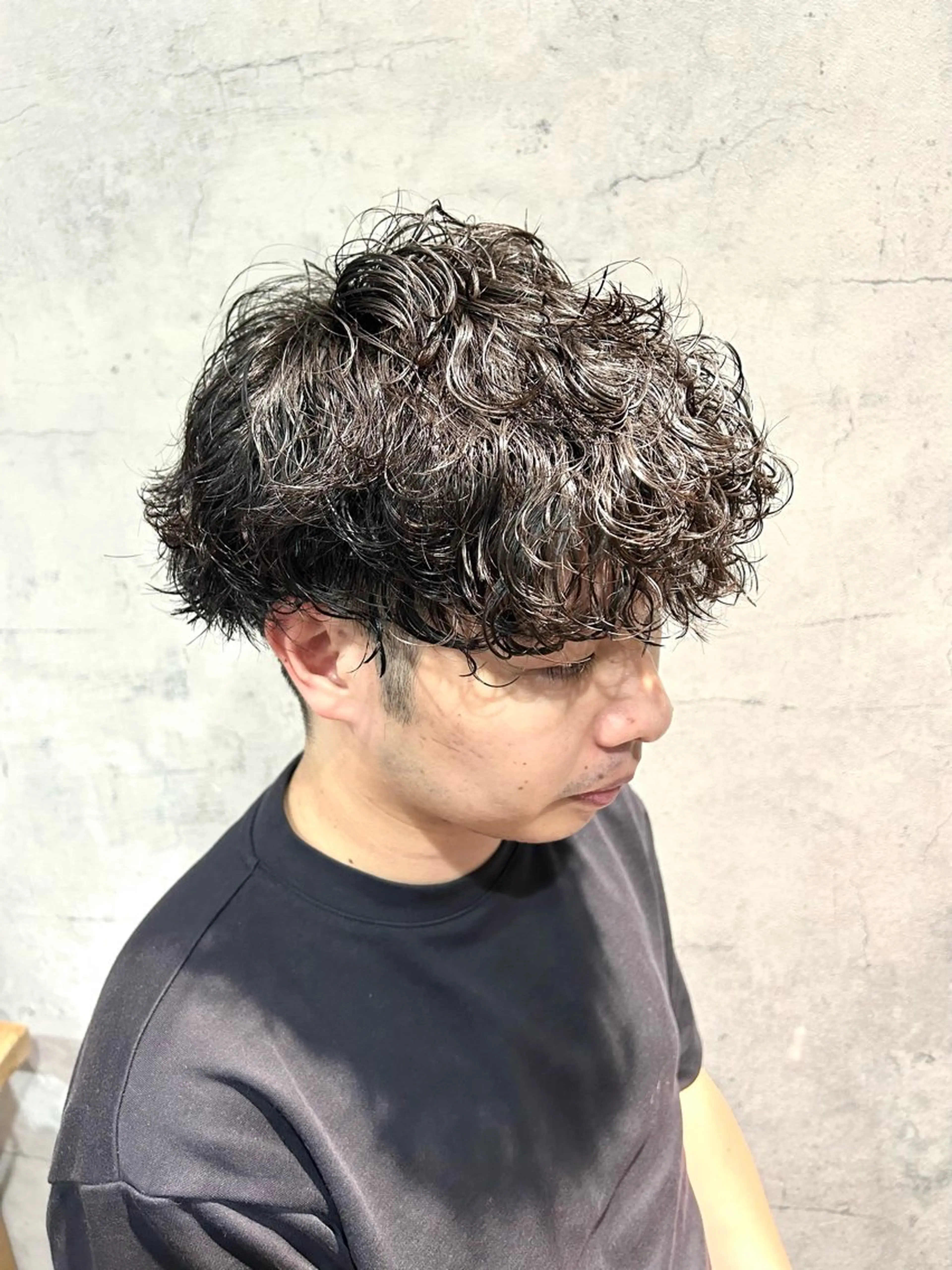 ミディアム パーマ ミディアムパーマ カット パーマ パーソナルカラー 診断🍀マリンのヘアスタイル