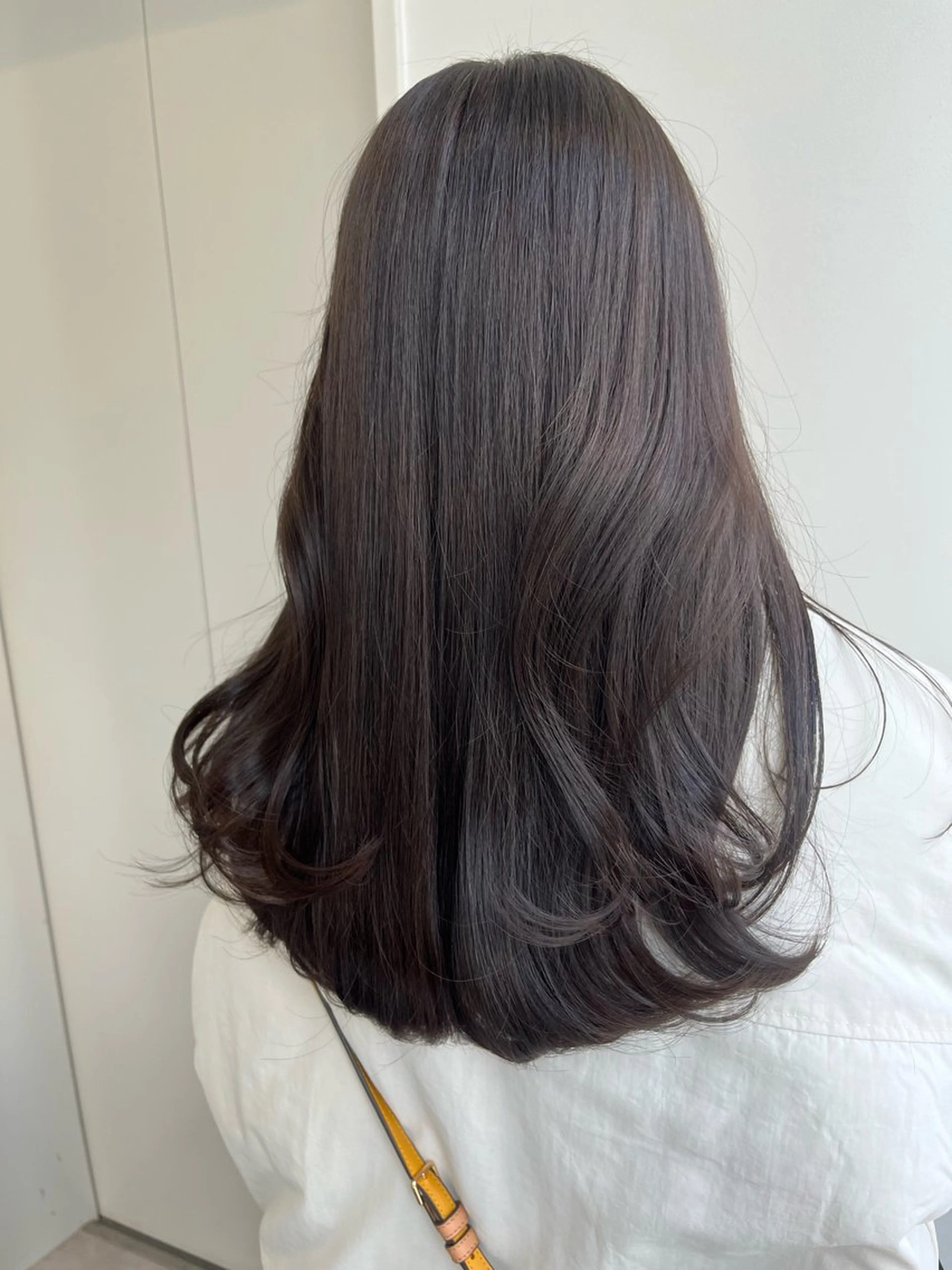 セミロング カラー アッシュ アッシュブラウン ブラウンカラー ヘアカラー 暖色カラー/ダブル カラー/名古屋/辻のヘアスタイル