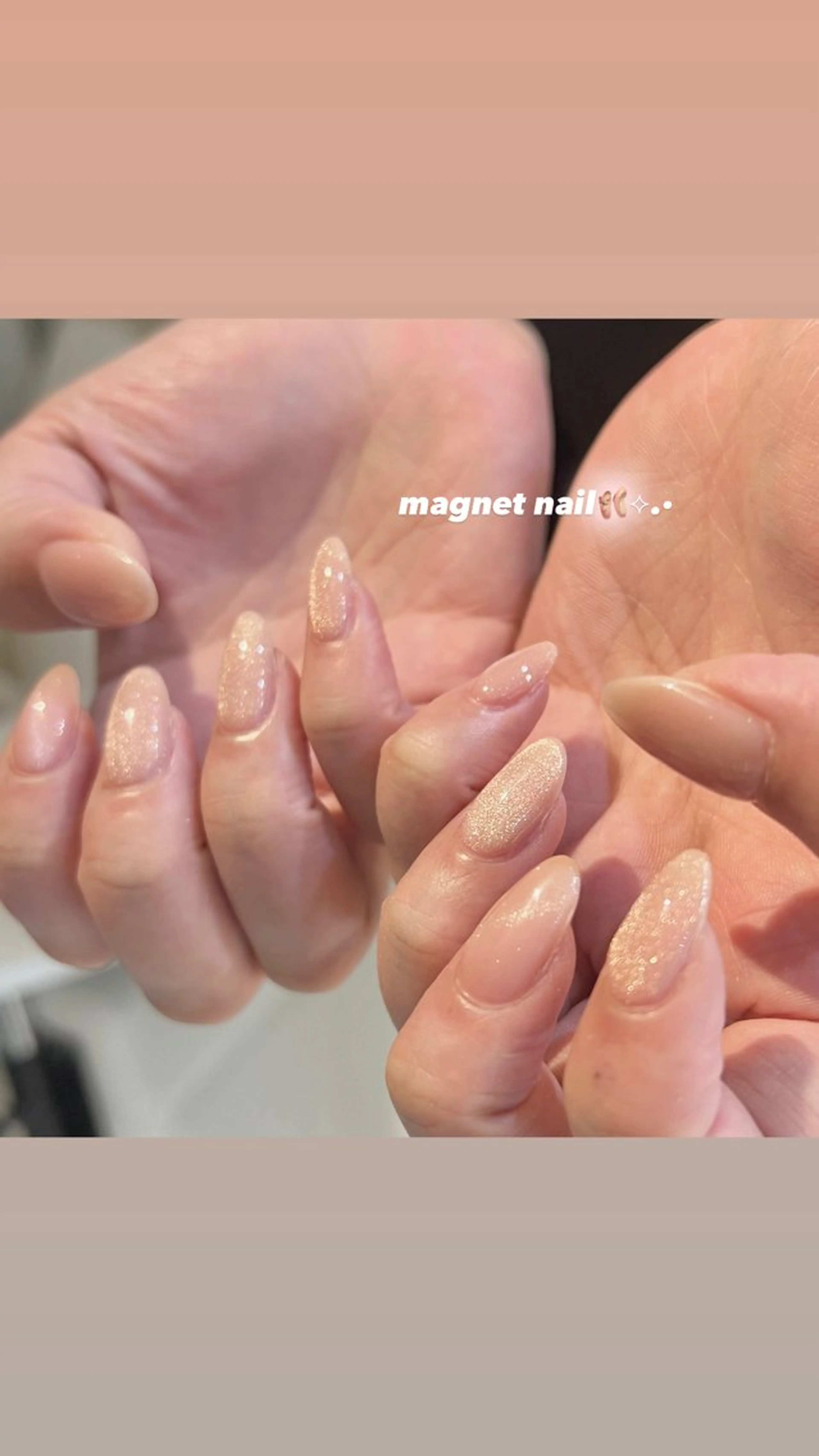 ネイル マグネットネイル ハンドネイル 🎀チーク/ちゅるん 🫧chisa🎀のネイルデザイン