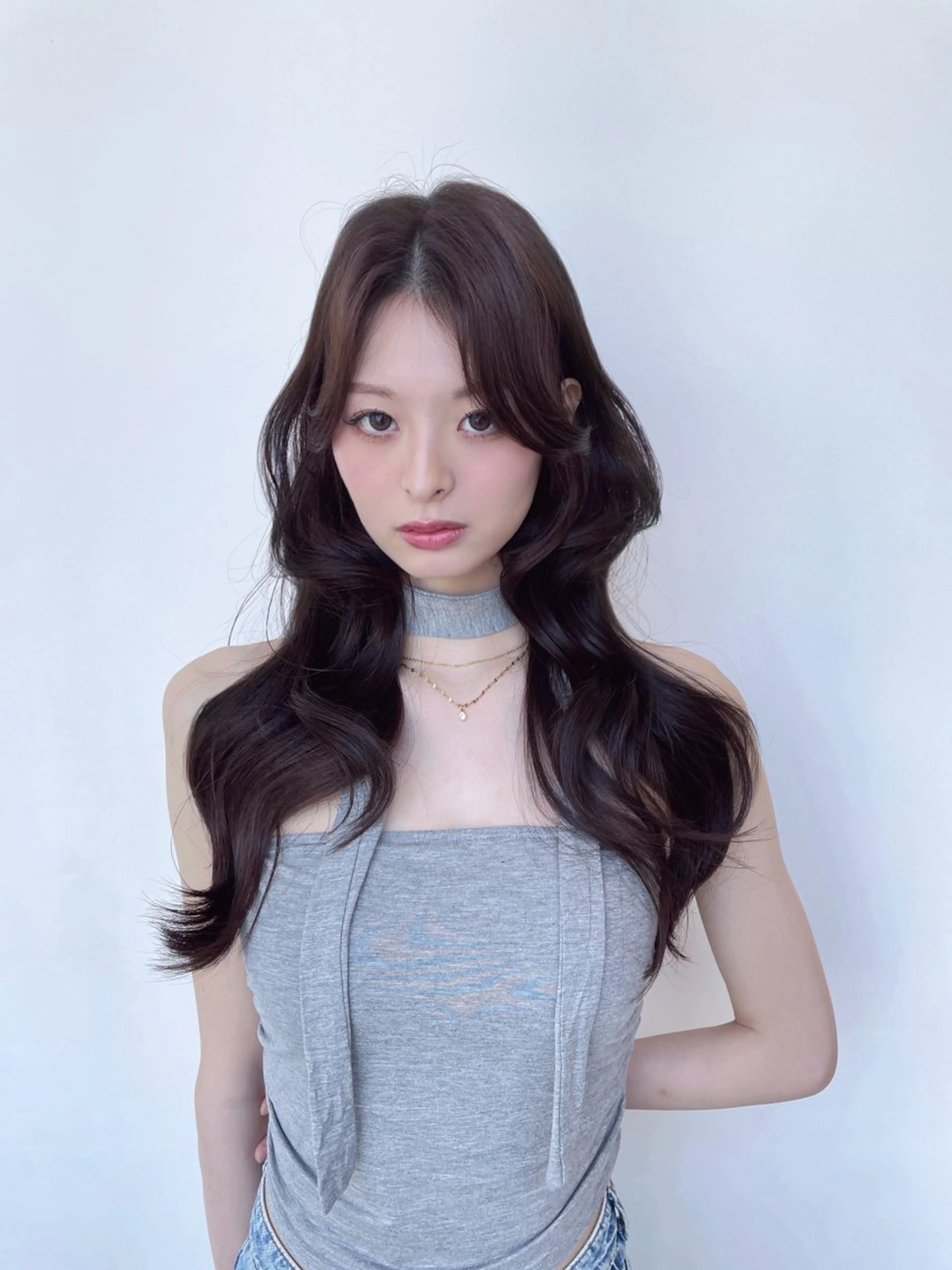 セミロング レイヤー/顔周り /韓国ヘア/TAKUのヘアスタイル