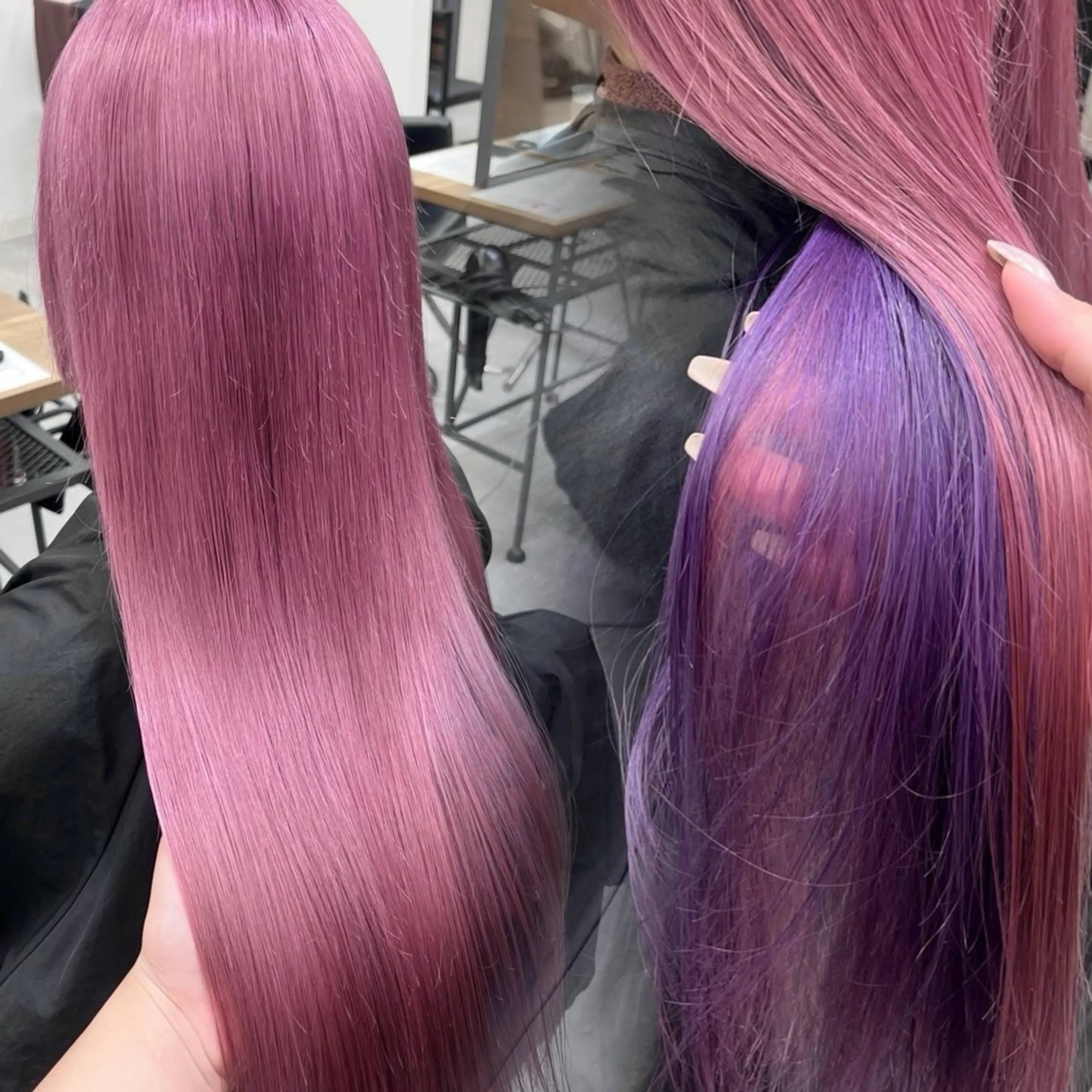 ロング カラー ヘアカラー トリートメント RIO🩶NEXT/ エクステ/ハイトーンのヘアスタイル