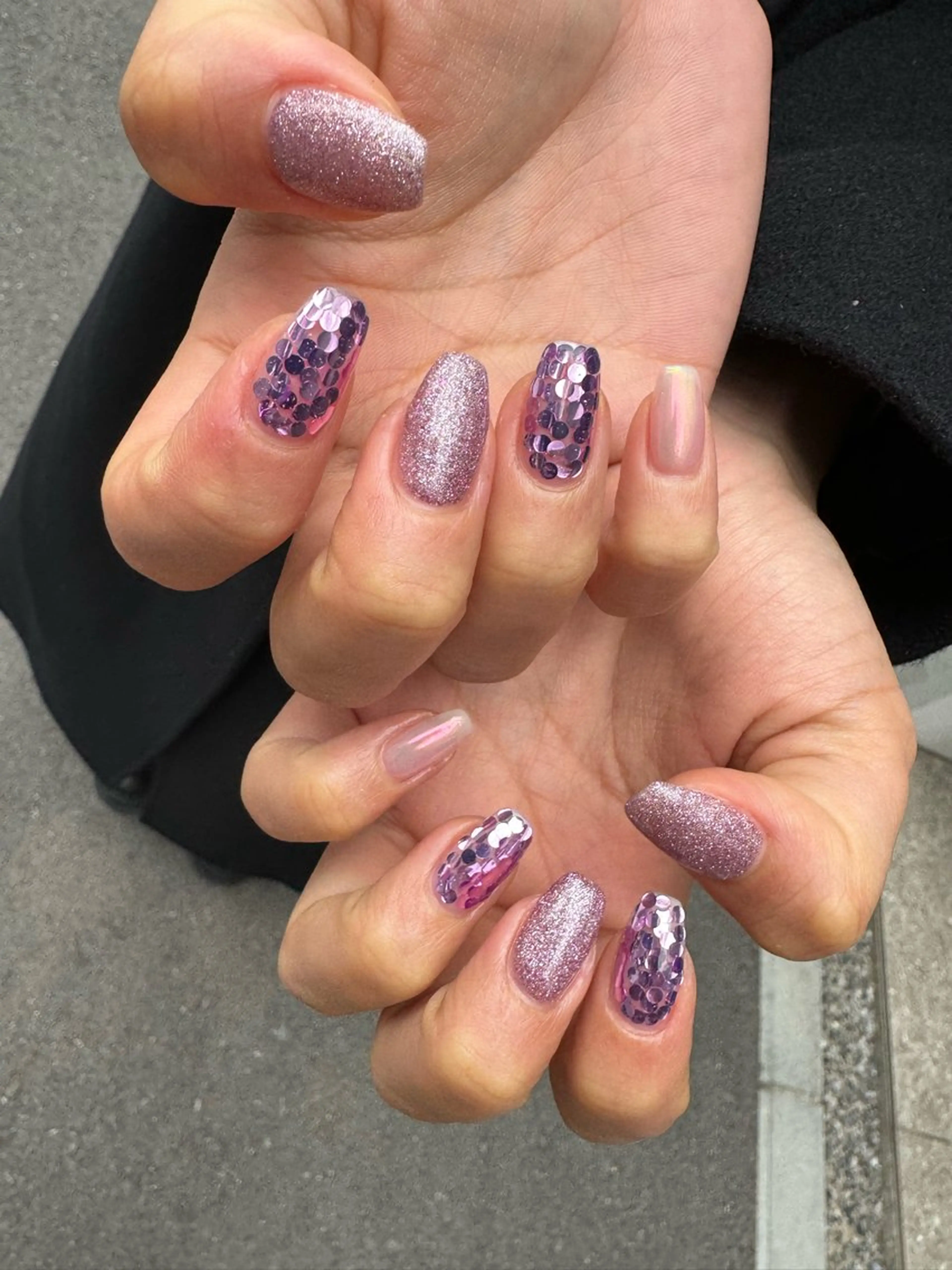 ネイル アートネイル フレンチネイル 韓国ネイル マグネットネイル 持ち込み MH_ Nailのネイルデザイン