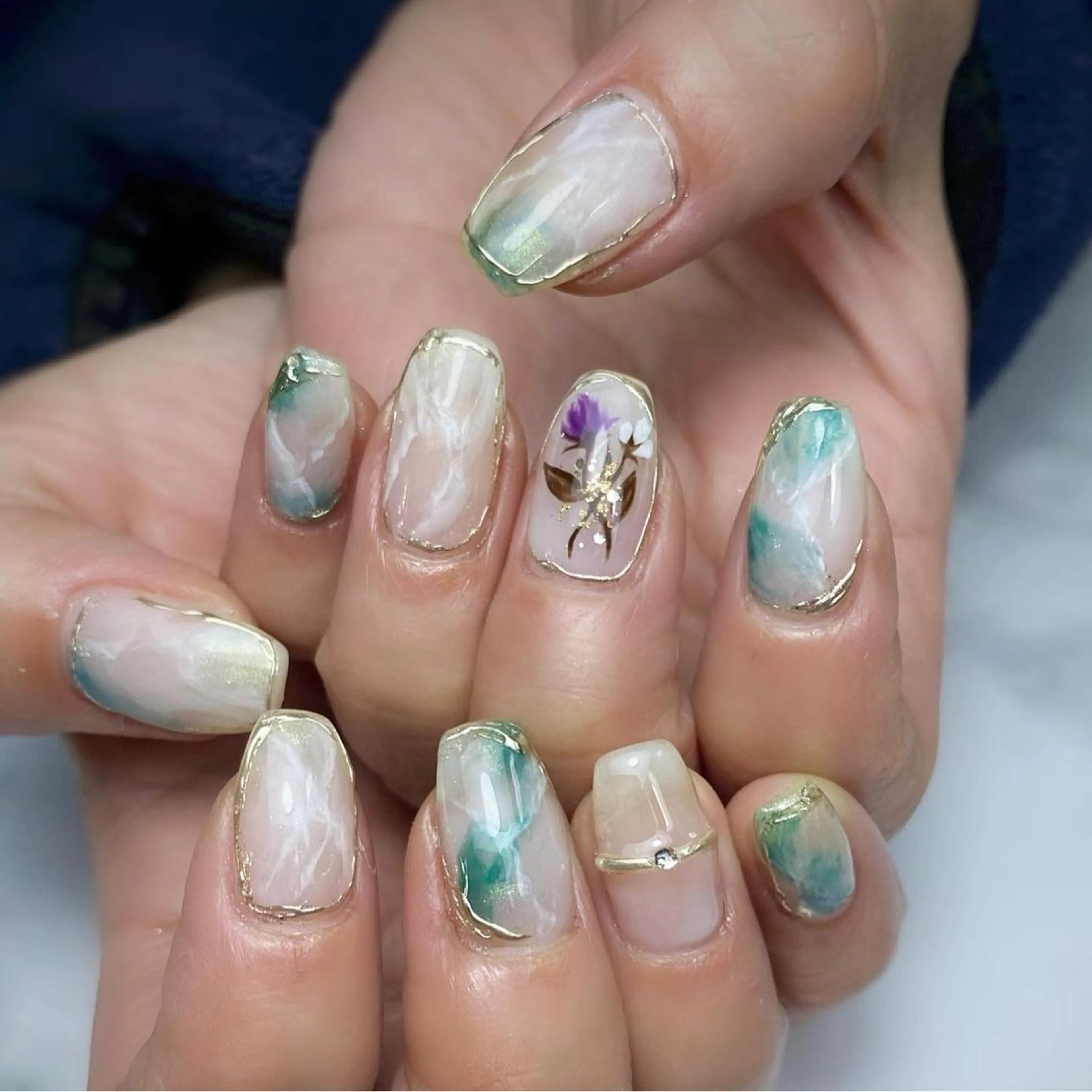 ネイル ニュアンスネイル ハンドネイル ameria meguのネイルデザイン